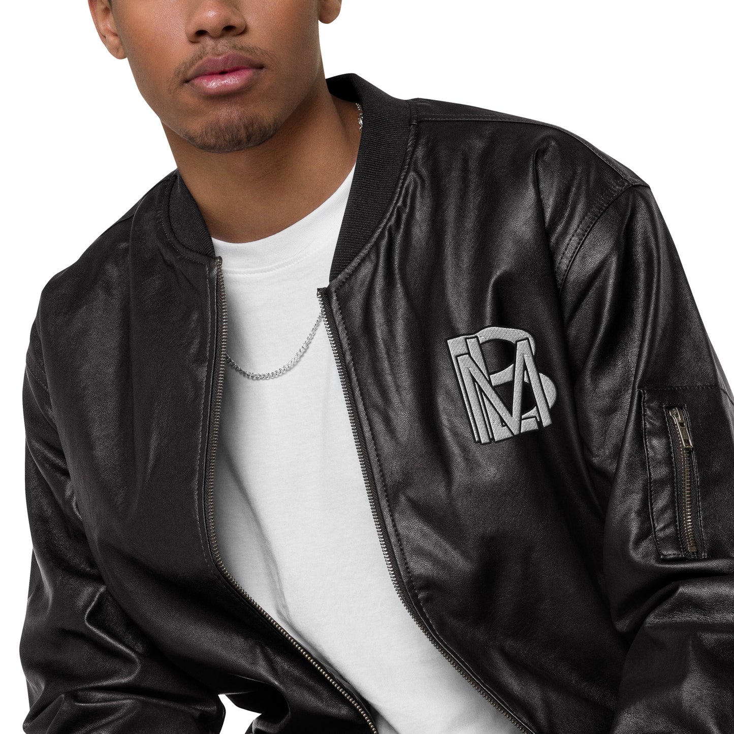 Black Like Me "Dlux" Luxury Leather Bomber Jacket