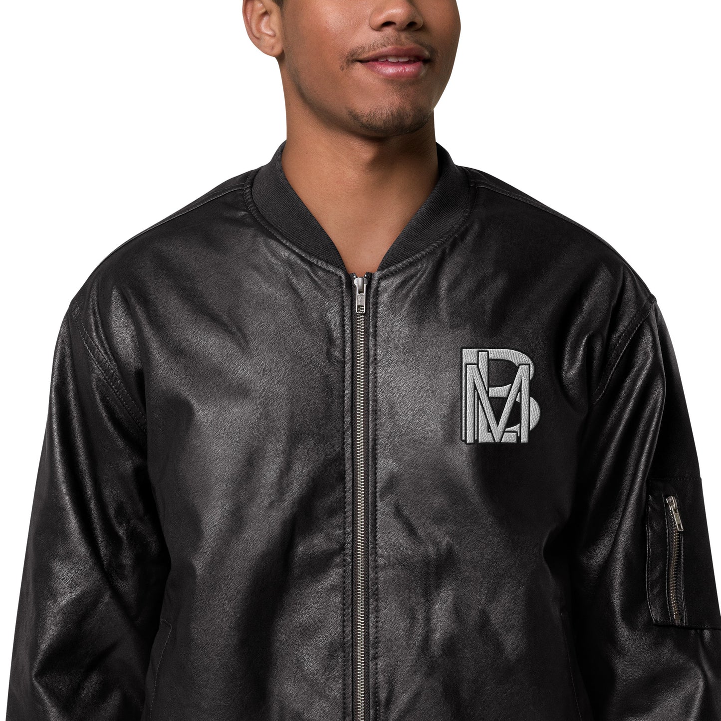 Black Like Me "Dlux" Luxury Leather Bomber Jacket