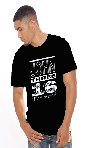 John 3:16 Men’s premium heavyweight tee