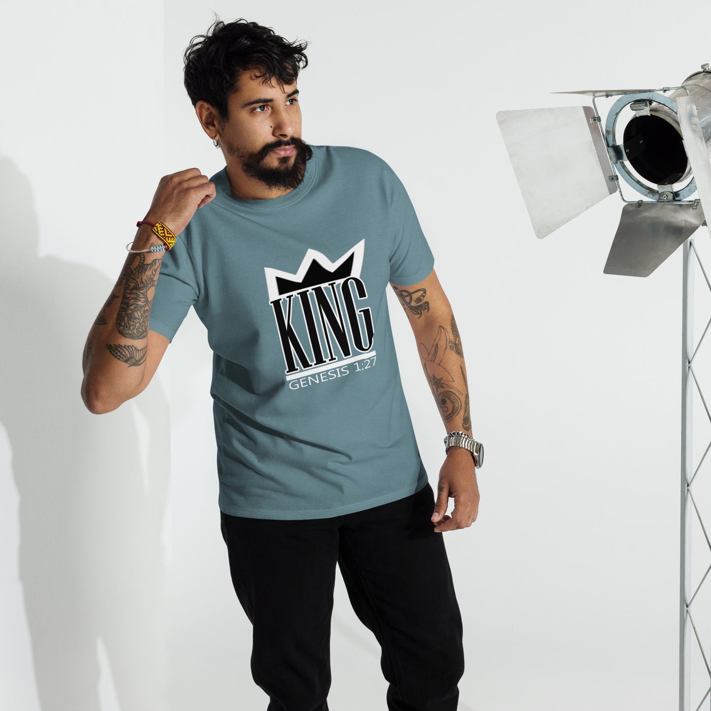 King of Kings "Crown Me" Men’s premium heavyweight tee