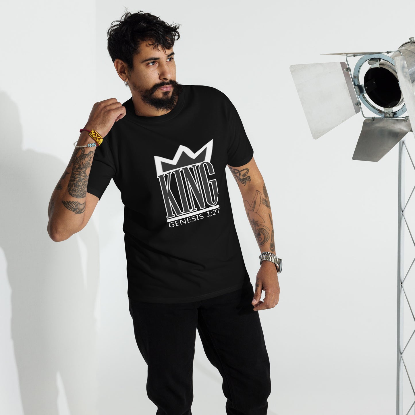 King of Kings "Crown Me" Men’s premium heavyweight tee