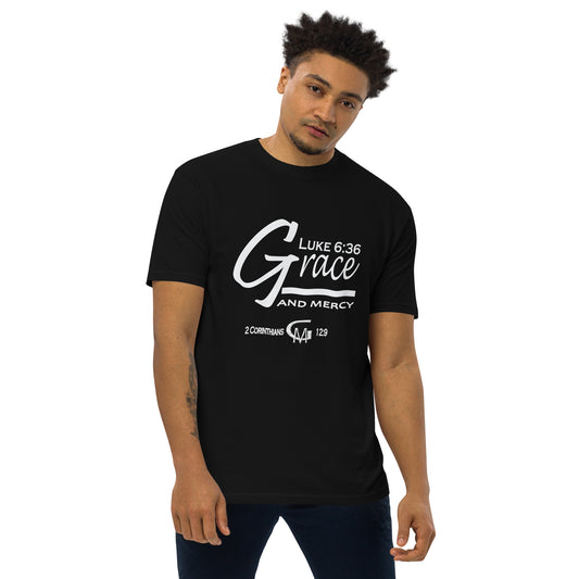 Grace and Mercy Men’s premium heavyweight tee