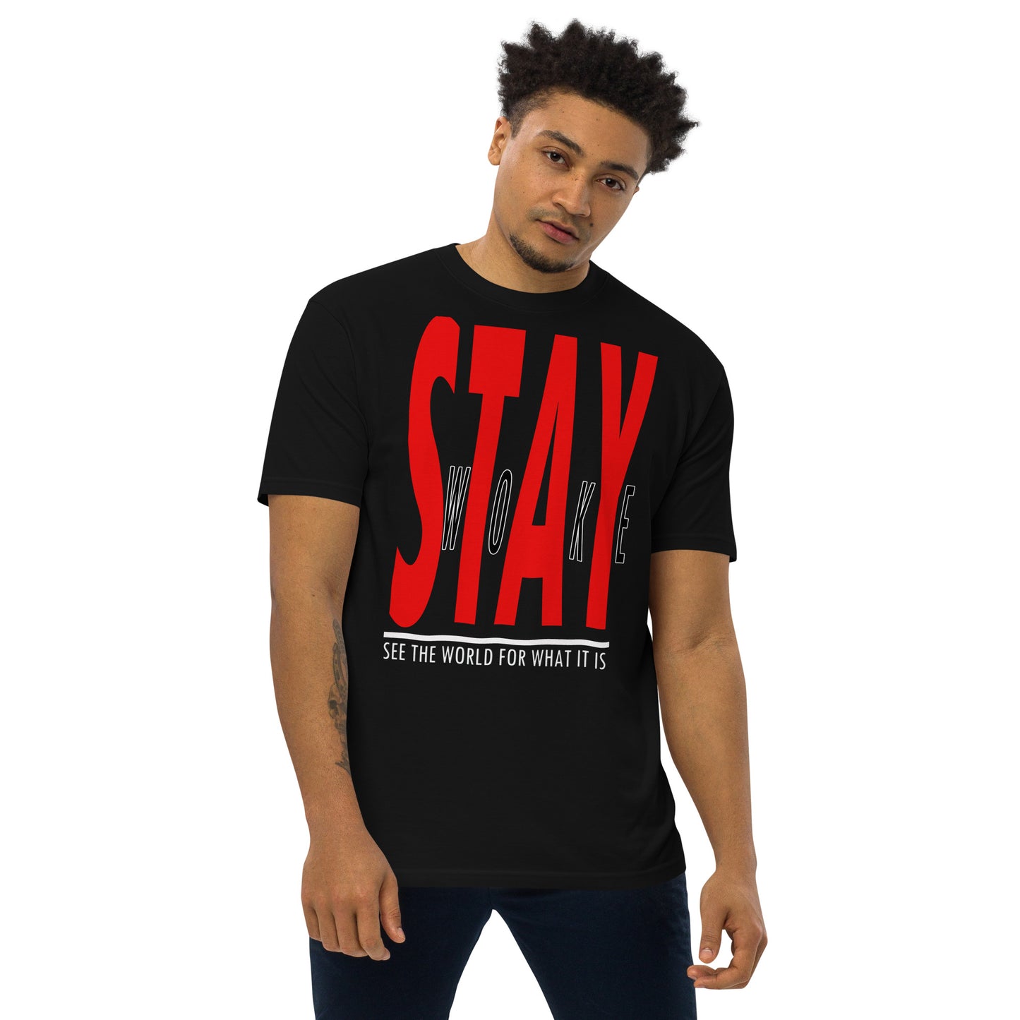 Stay Woke "20/20" Men’s premium heavyweight tee