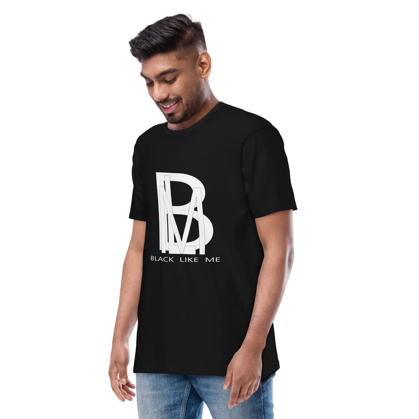 Black Like Me "White Shadow" Men’s Luxury tee