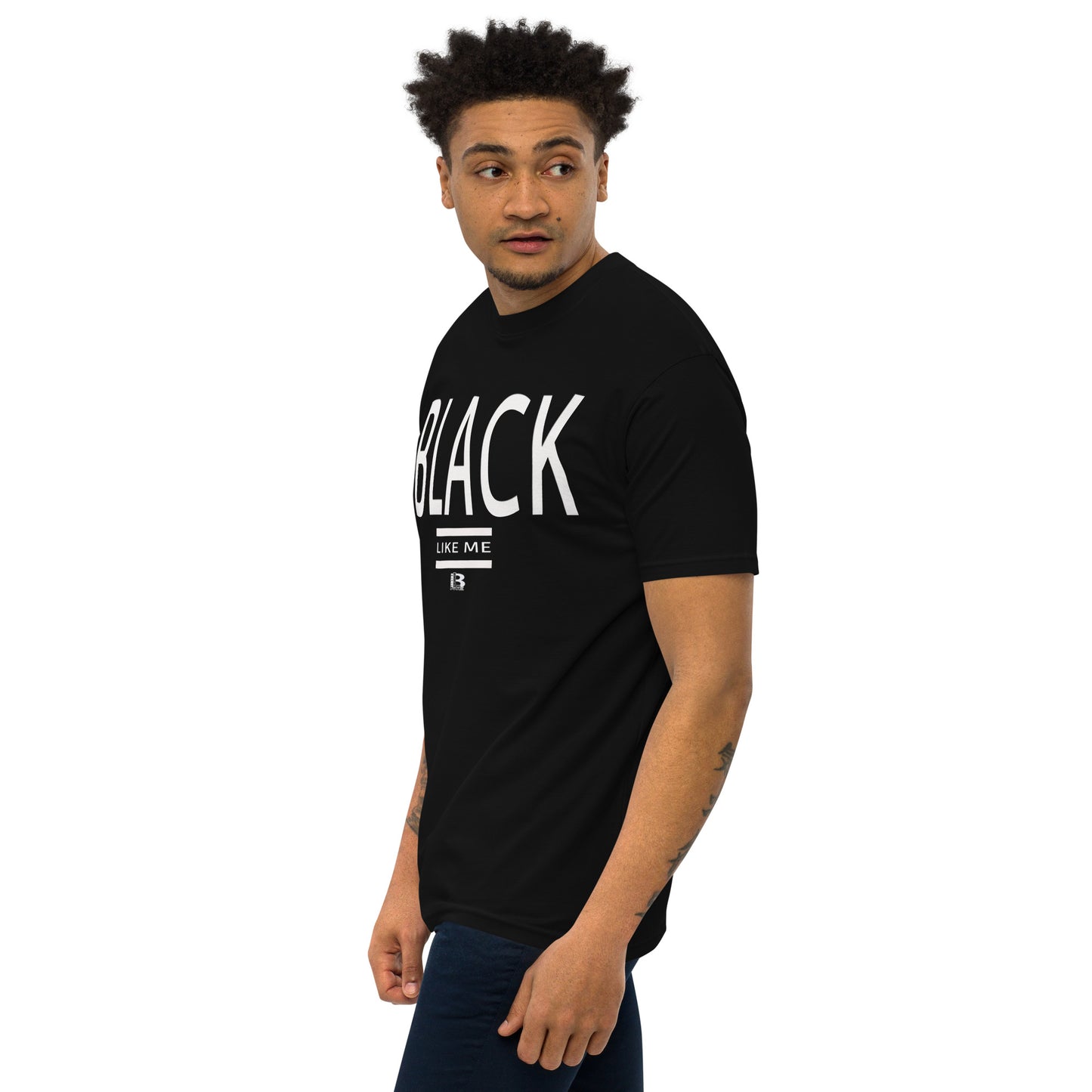 Black Like Me "Biggs" Men’s premium heavyweight tee