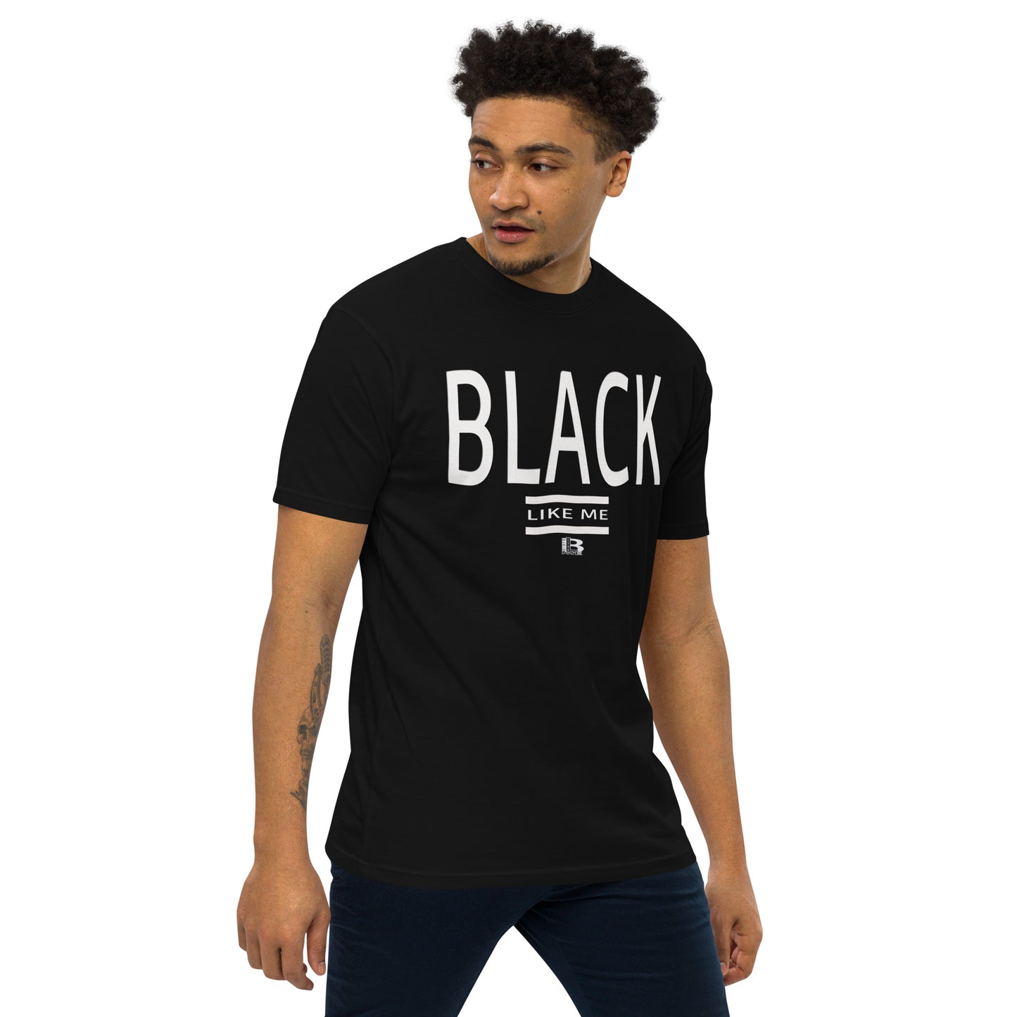 Black Like Me "Biggs" Men’s premium heavyweight tee