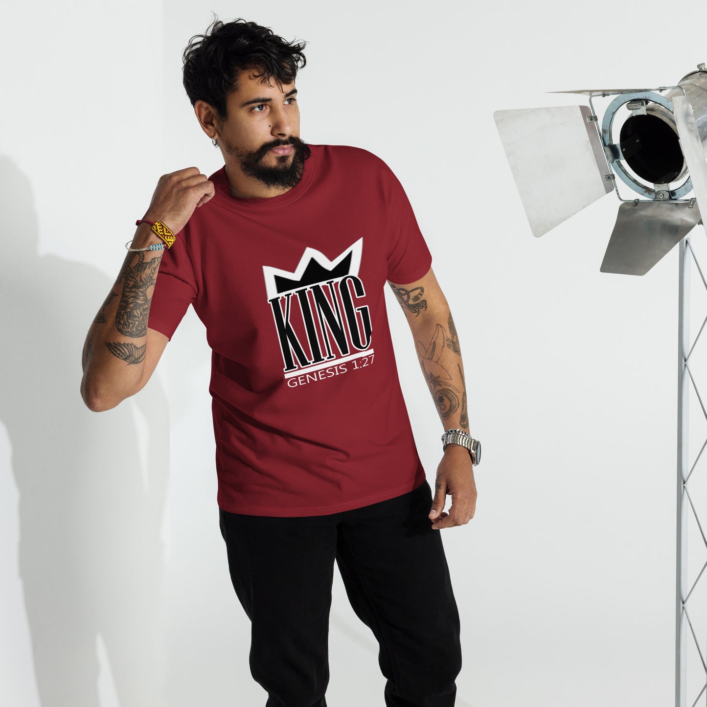 King of Kings "Crown Me" Men’s premium heavyweight tee