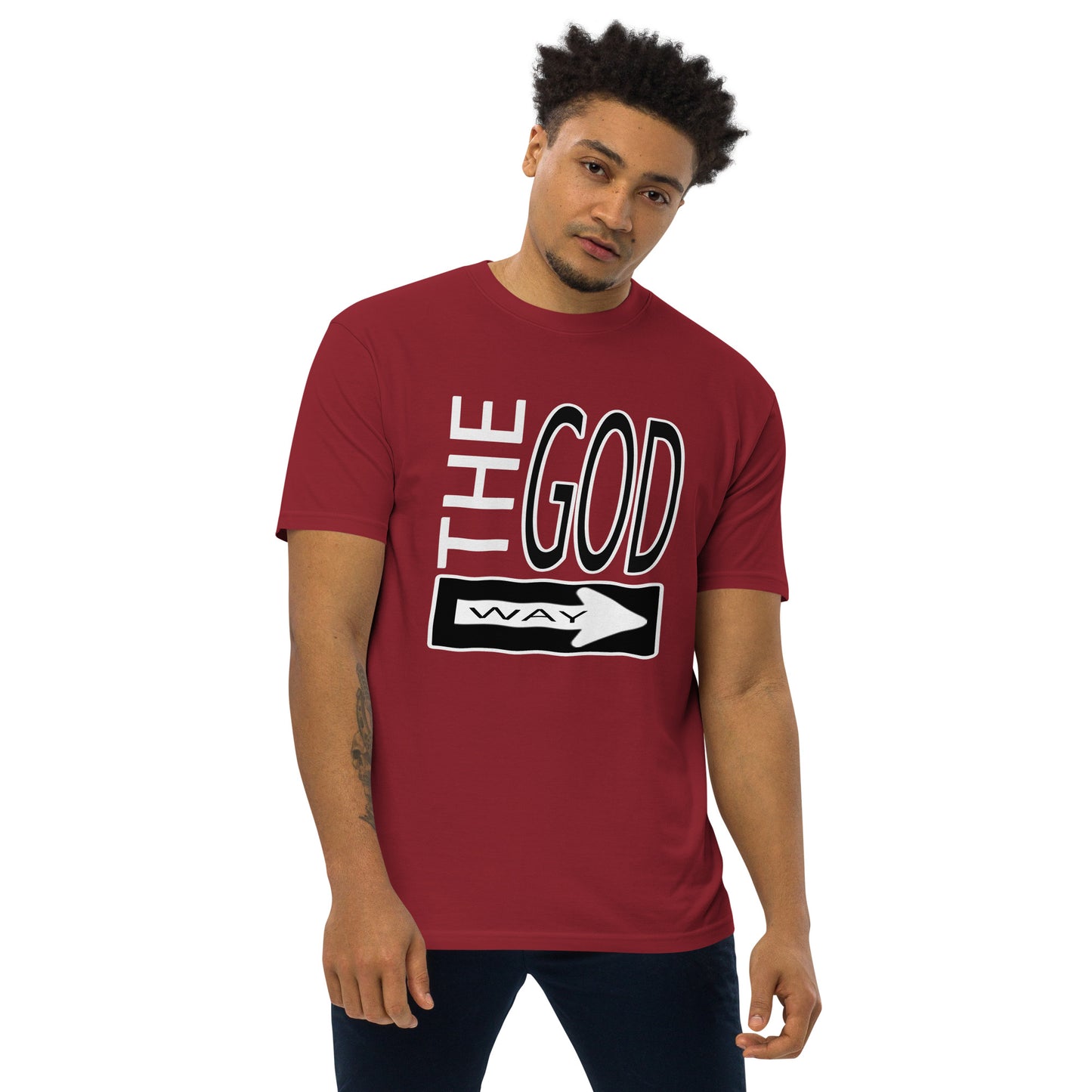 The God Way Men’s premium heavyweight tee