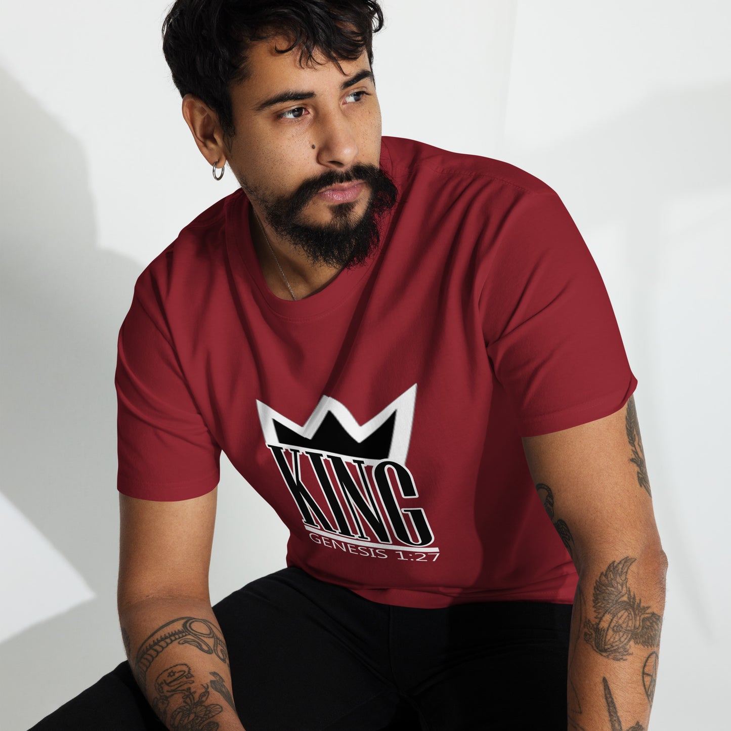 King of Kings "Crown Me" Men’s premium heavyweight tee