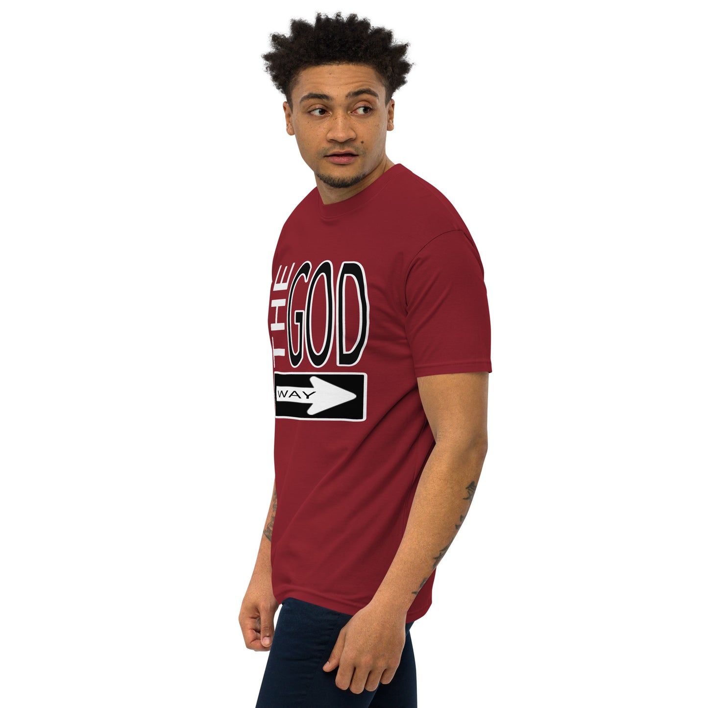 The God Way Men’s premium heavyweight tee