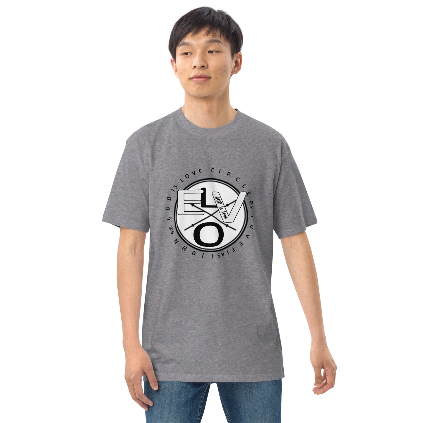 Circle Of Love Men’s premium heavyweight tee