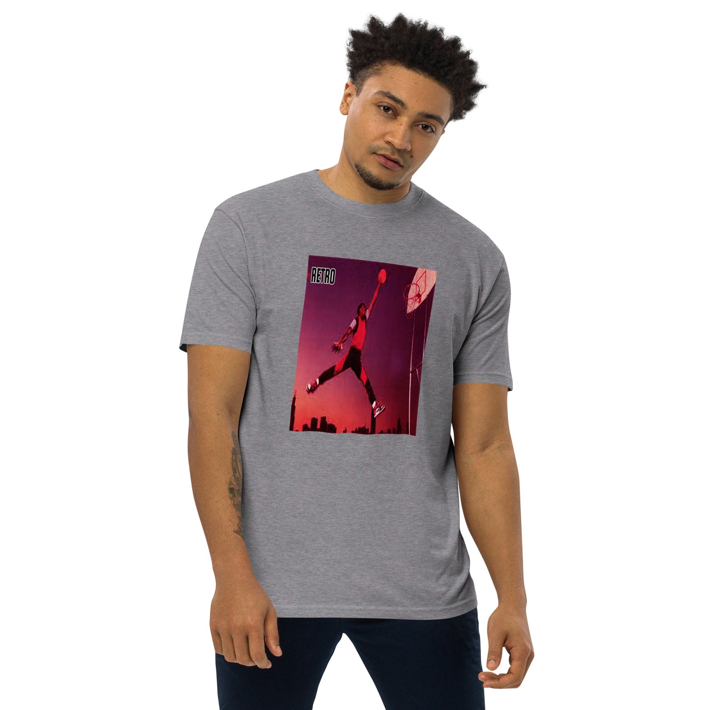 90s Retro Michael Jordan Men’s premium heavyweight tee