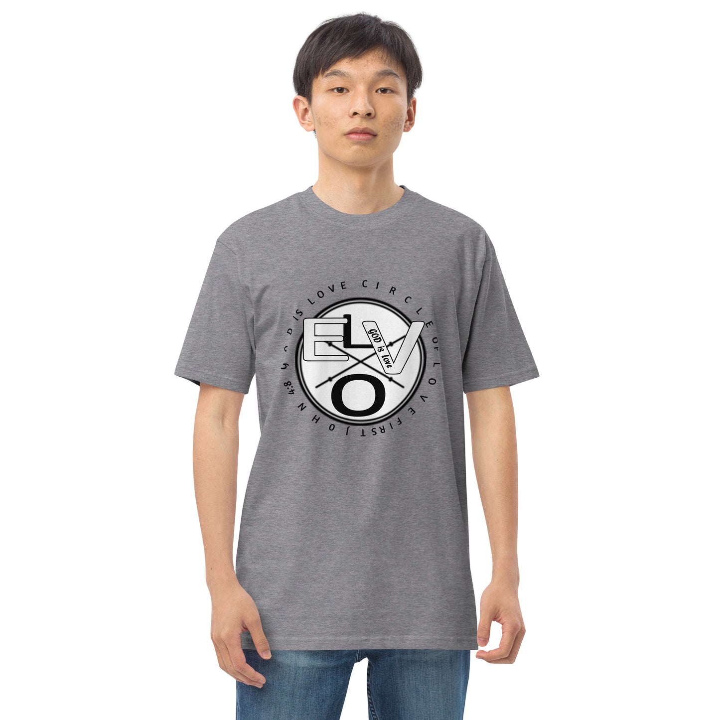 Circle Of Love Men’s premium heavyweight tee