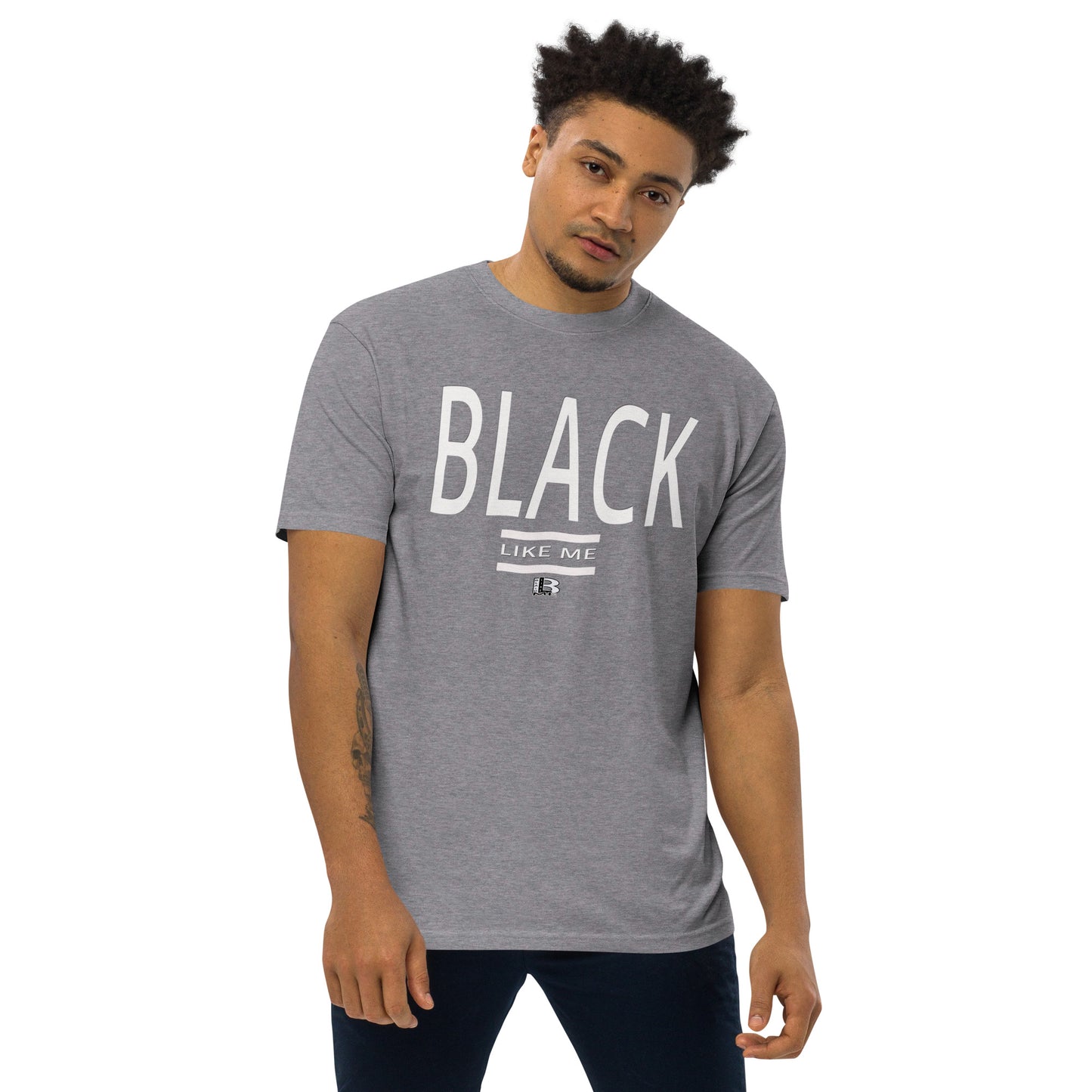 Black Like Me "Biggs" Men’s premium heavyweight tee