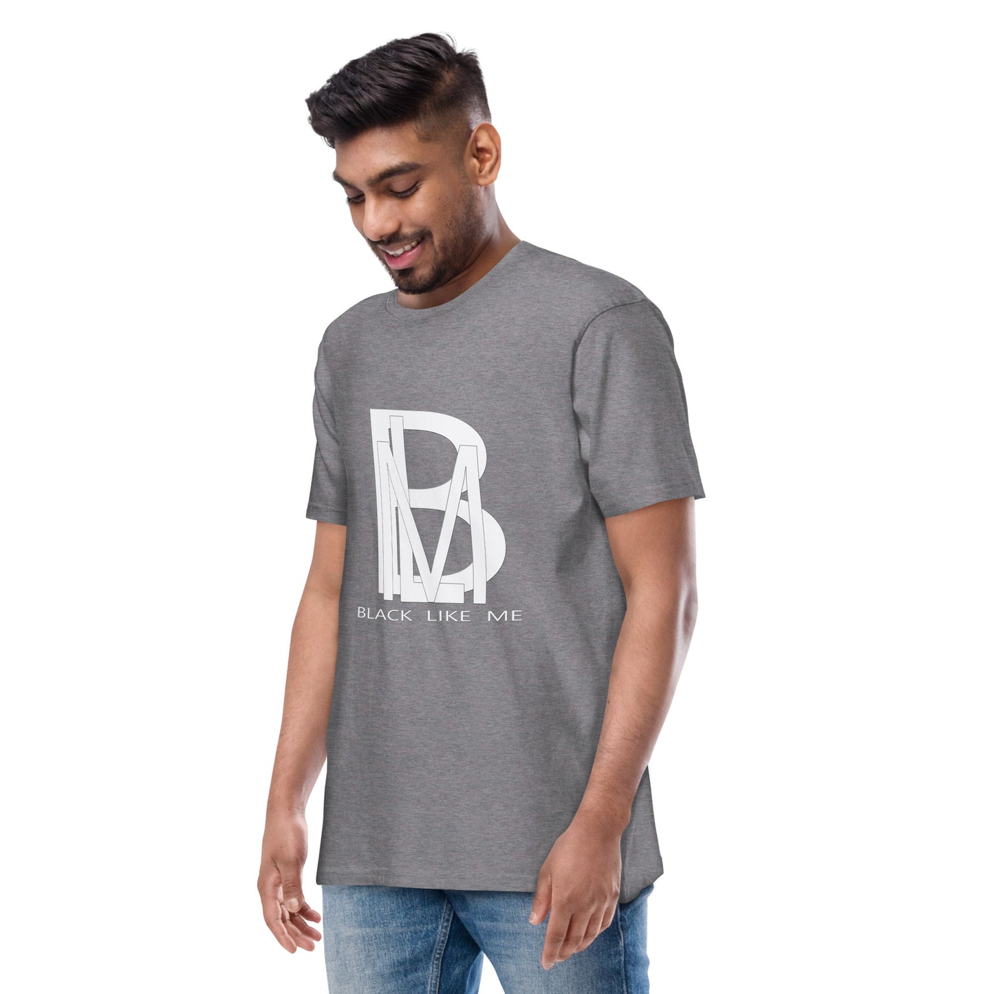 Black Like Me "White Shadow" Men’s Luxury tee