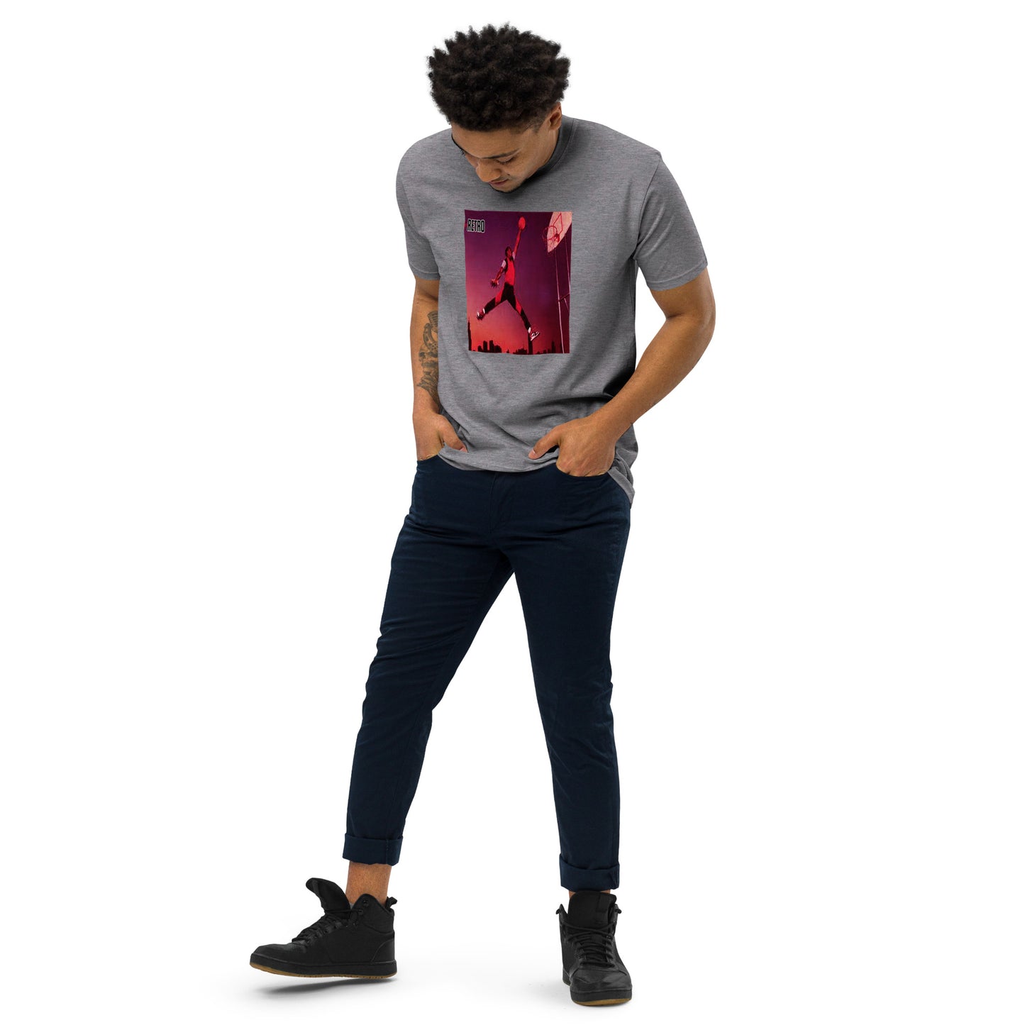 90s Retro Michael Jordan Men’s premium heavyweight tee