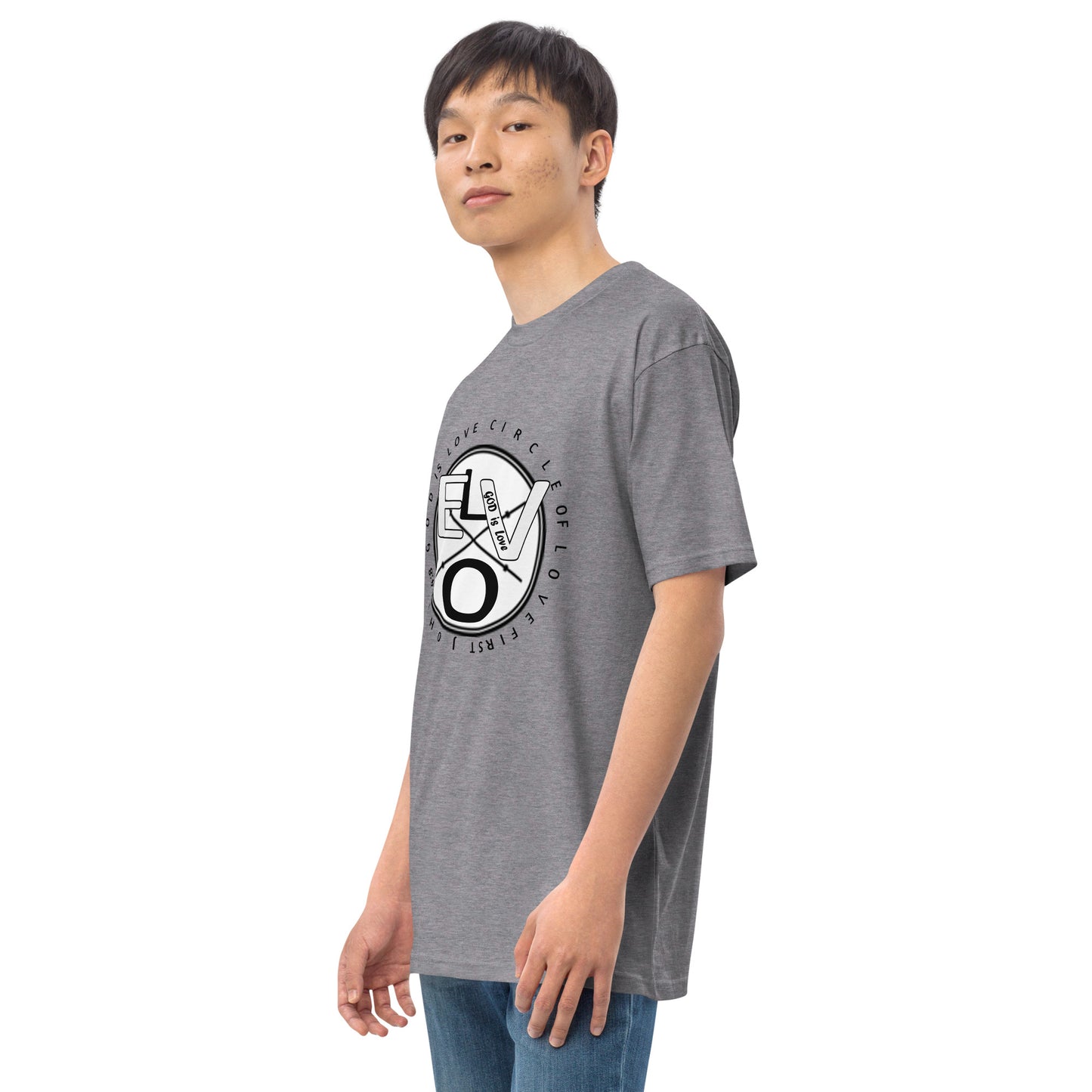 Circle Of Love Men’s premium heavyweight tee