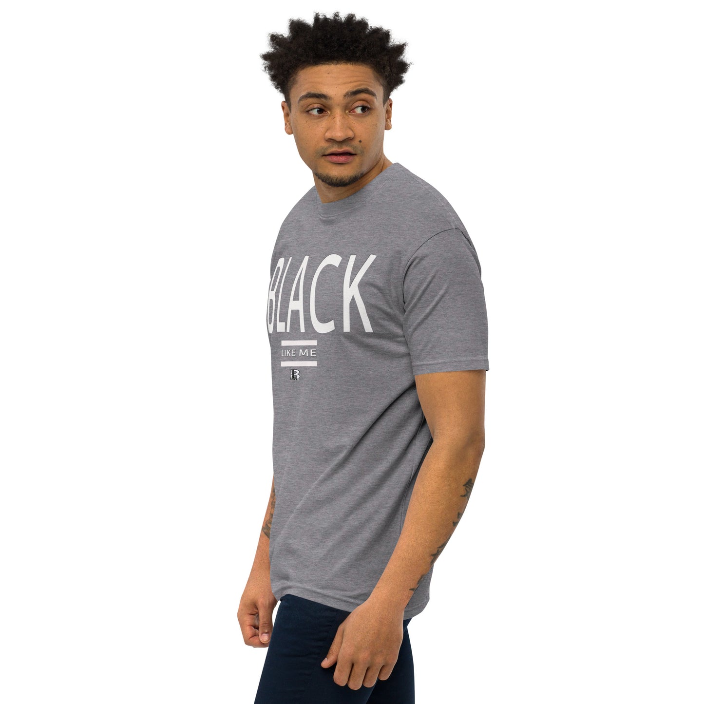 Black Like Me "Biggs" Men’s premium heavyweight tee