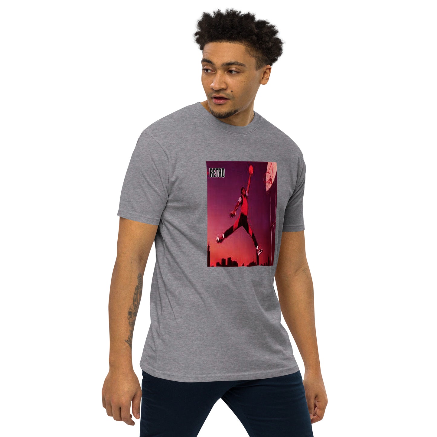 90s Retro Michael Jordan Men’s premium heavyweight tee