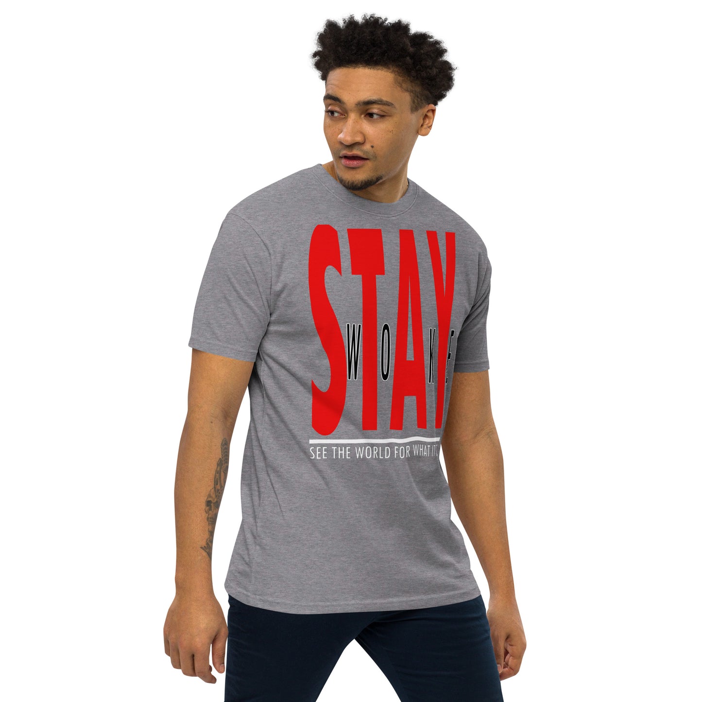 Stay Woke "20/20" Men’s premium heavyweight tee