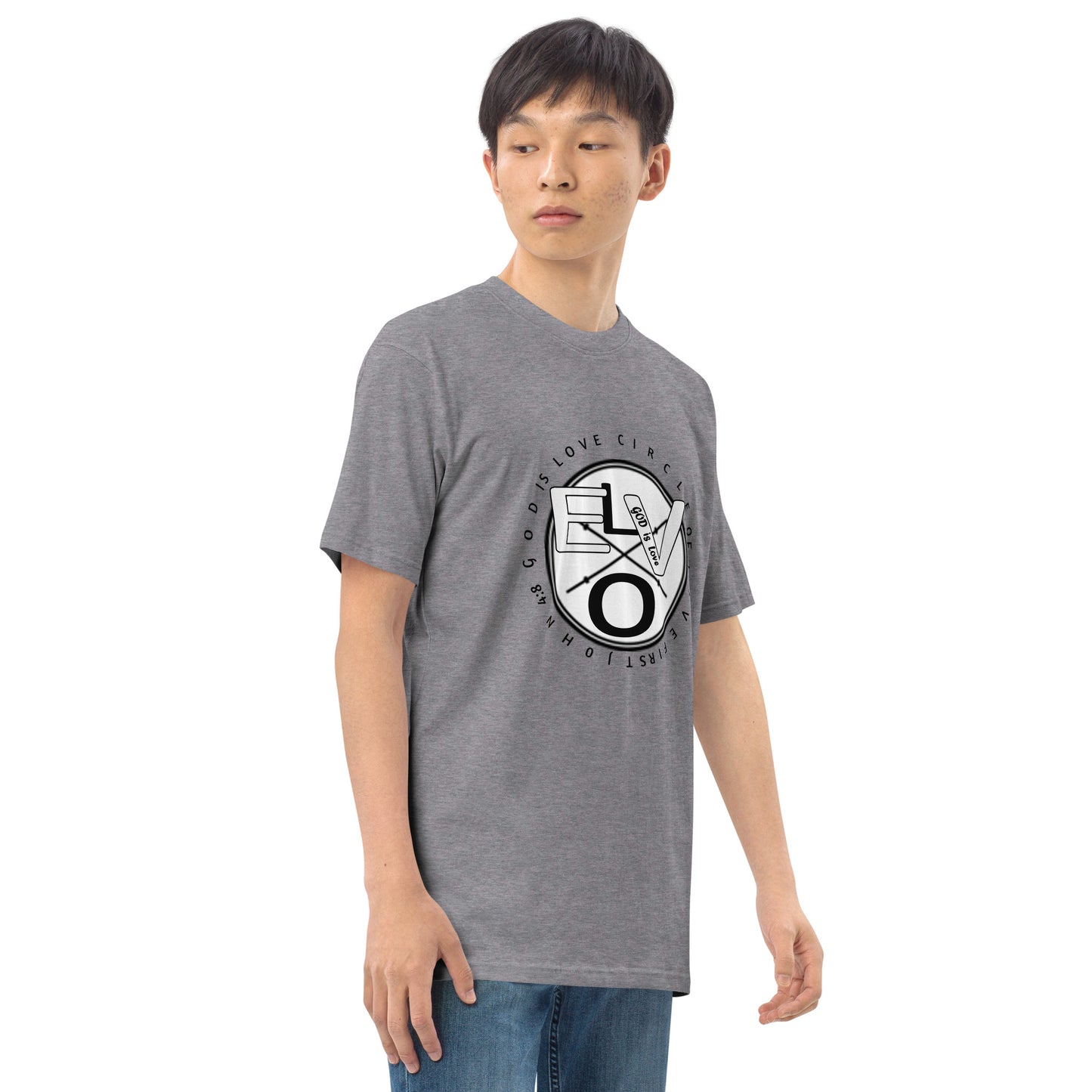 Circle Of Love Men’s premium heavyweight tee