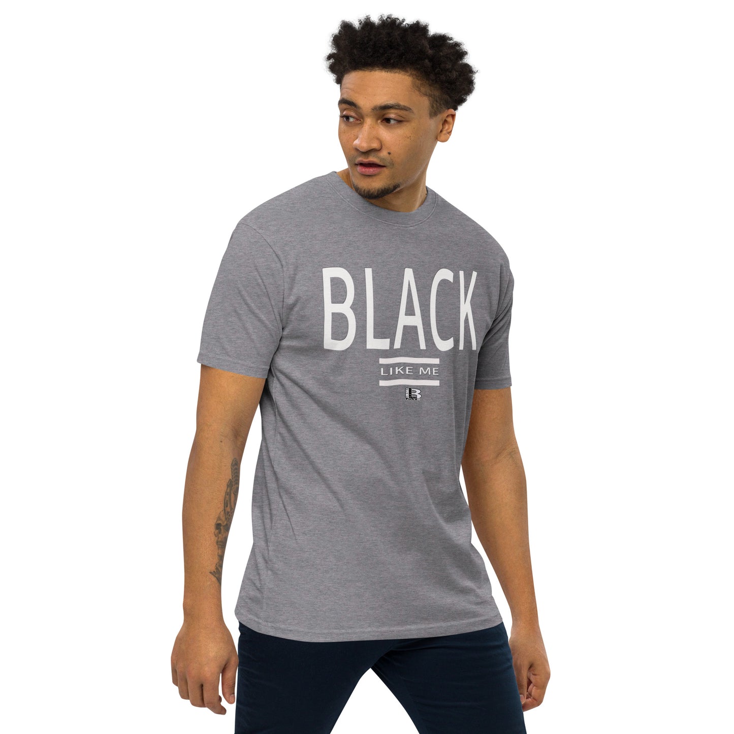 Black Like Me "Biggs" Men’s premium heavyweight tee