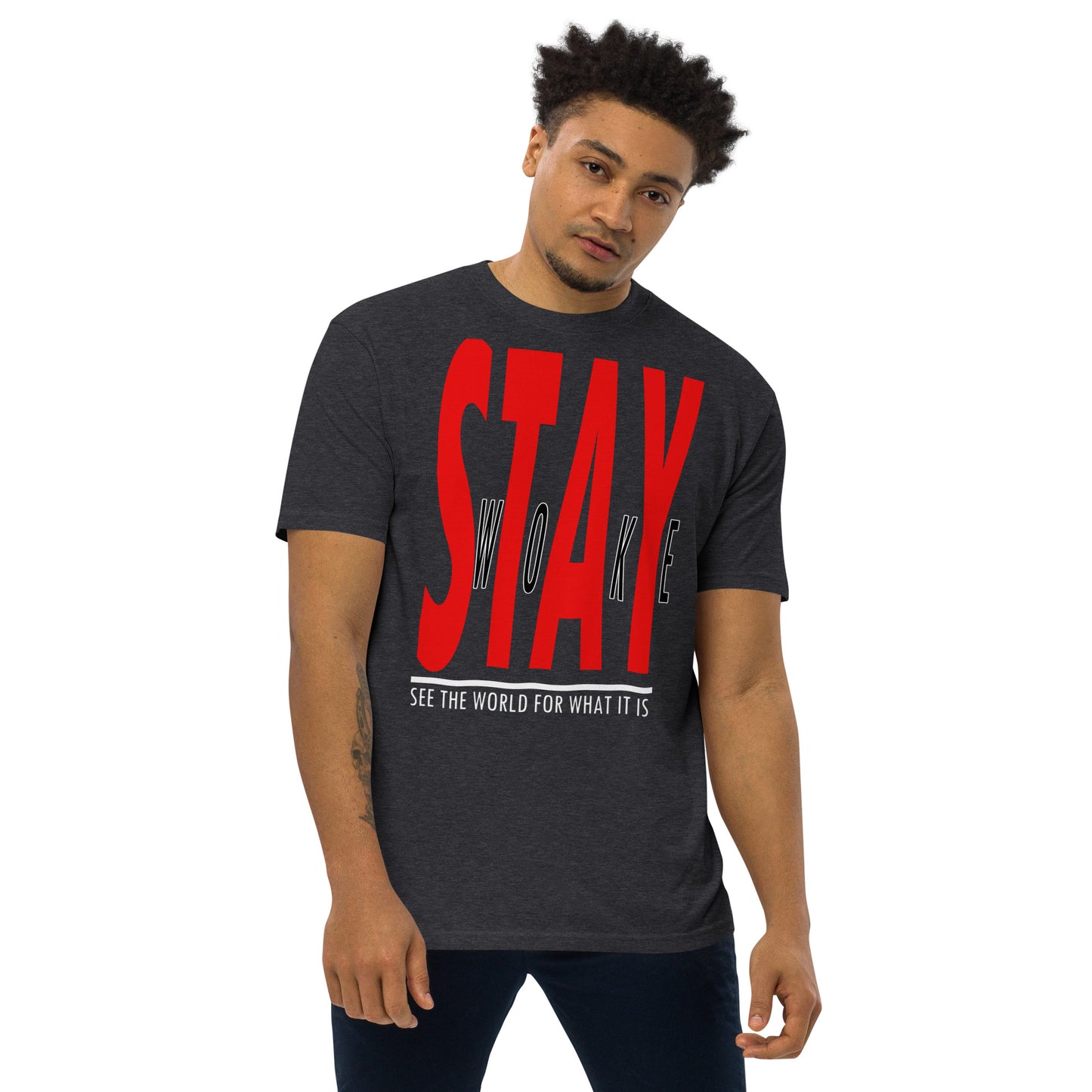 Stay Woke "20/20" Men’s premium heavyweight tee