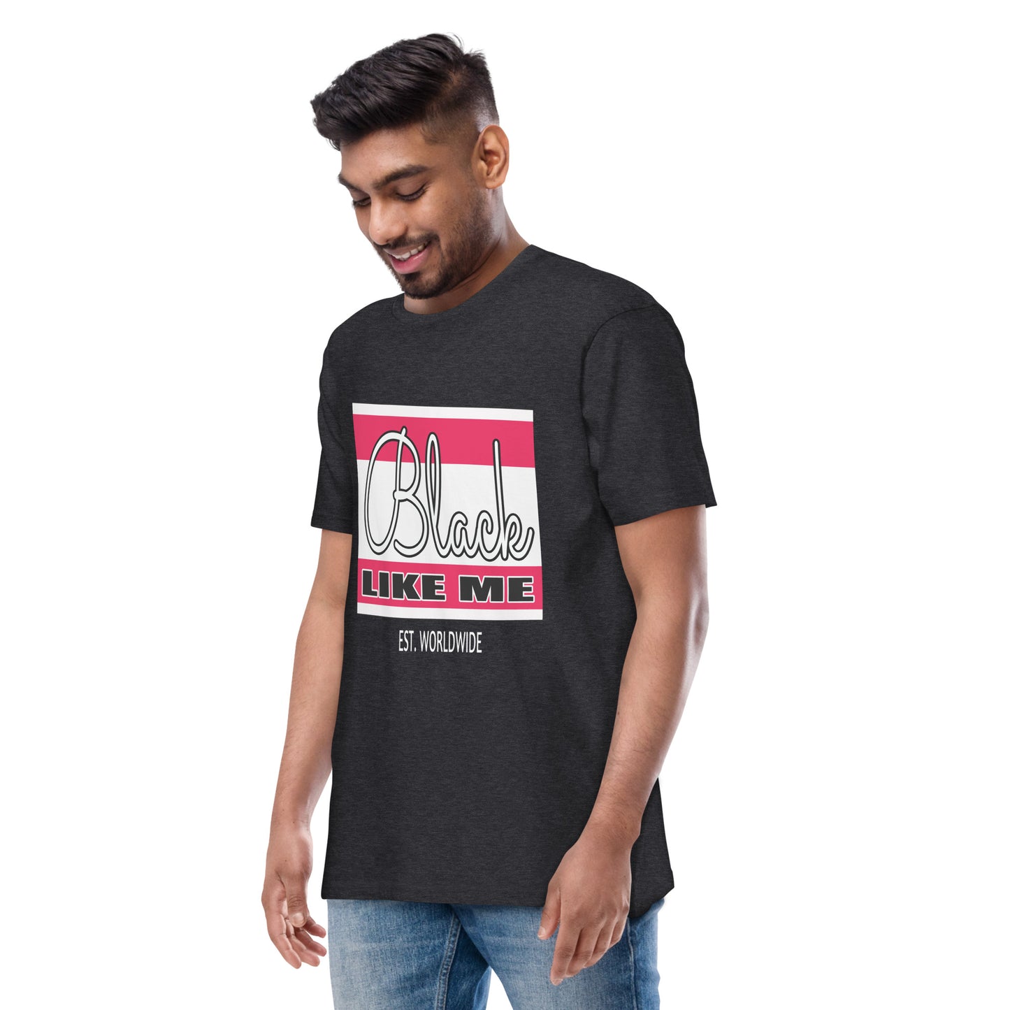 Black Like Me "Banner" Men’s premium heavyweight tee