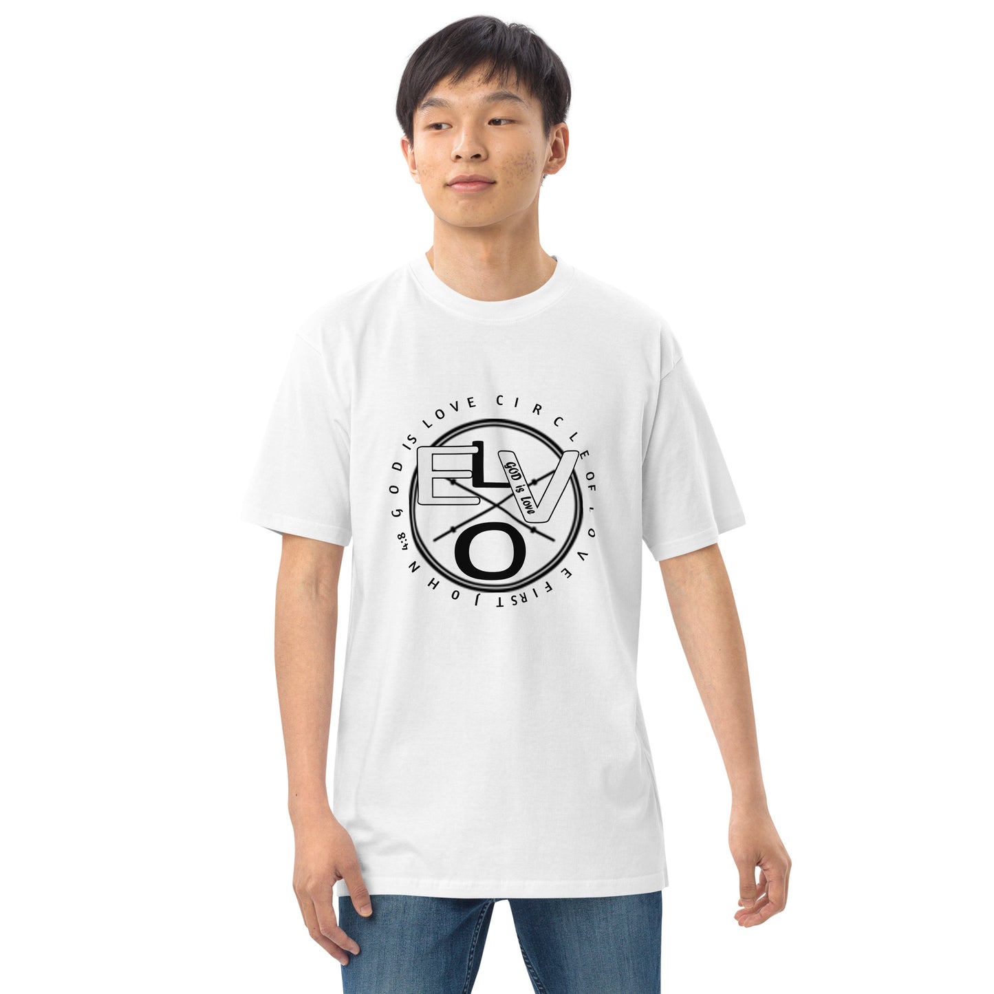 Circle Of Love Men’s premium heavyweight tee