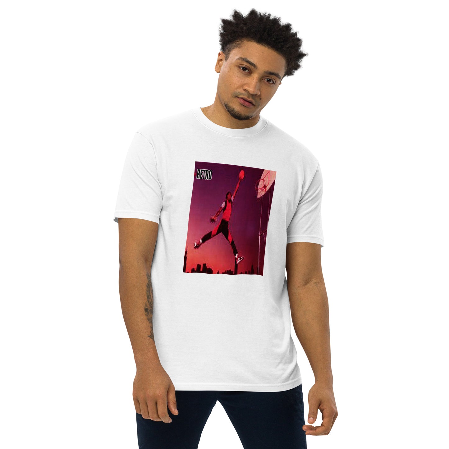 90s Retro Michael Jordan Men’s premium heavyweight tee