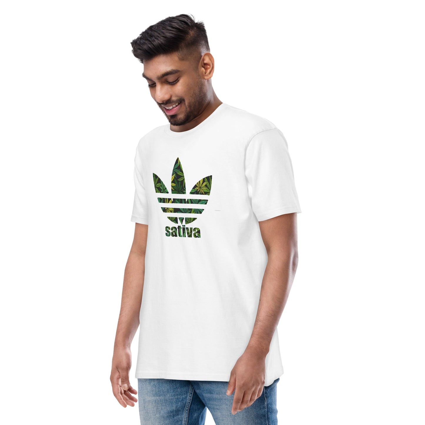 Sativa "Tree-foil" Men’s premium heavyweight tee