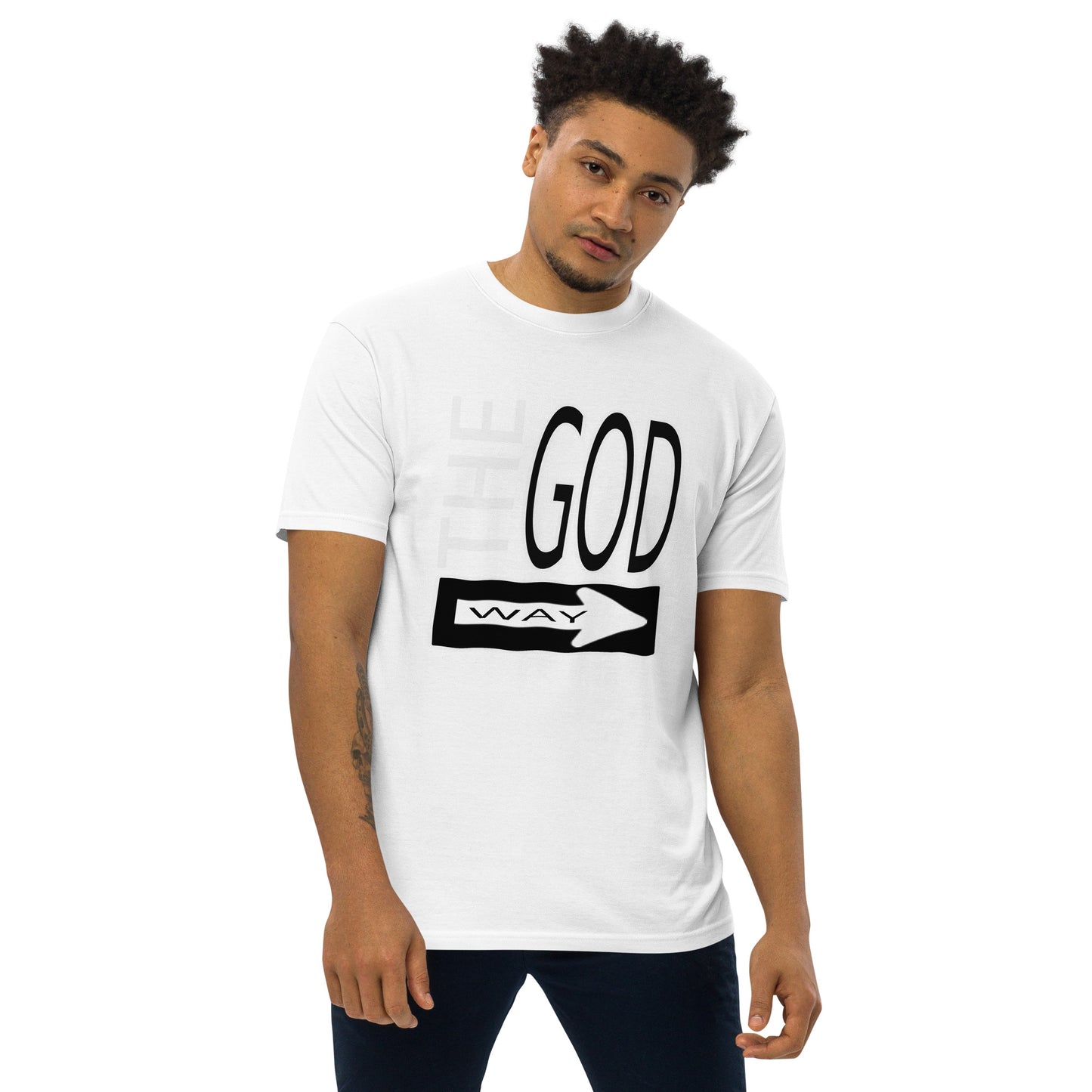 The God Way Men’s premium heavyweight tee