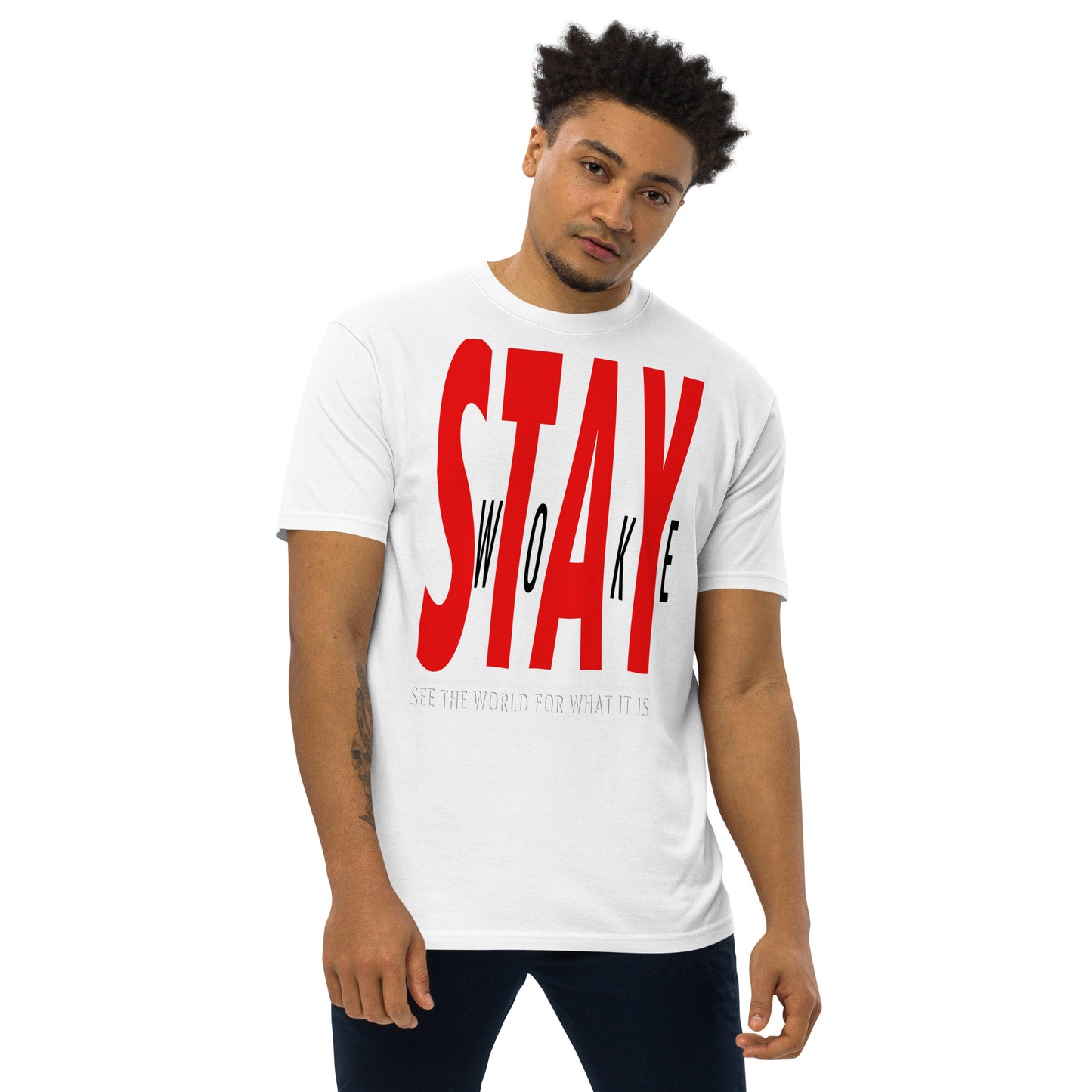 Stay Woke "20/20" Men’s premium heavyweight tee