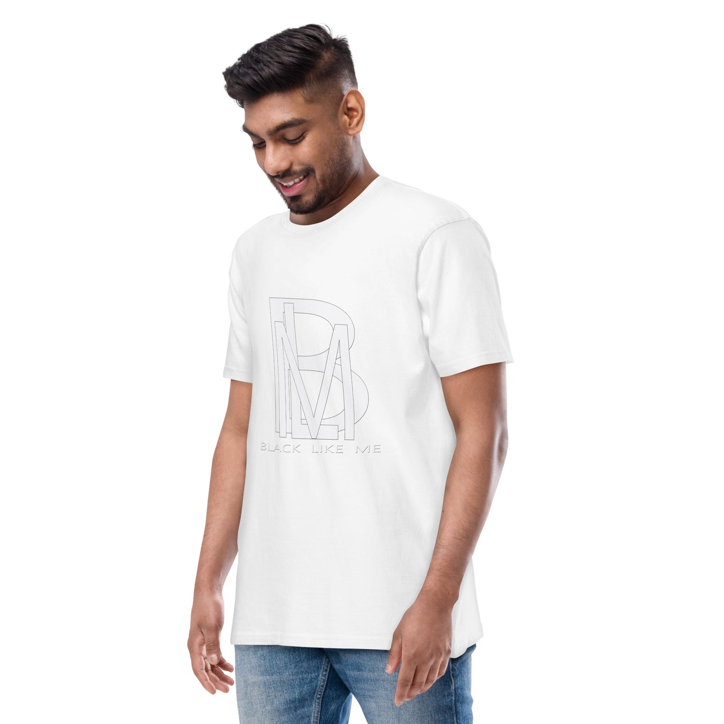 Black Like Me "White Shadow" Men’s Luxury tee