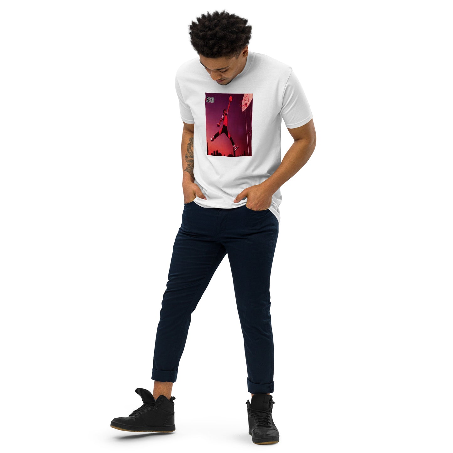 90s Retro Michael Jordan Men’s premium heavyweight tee