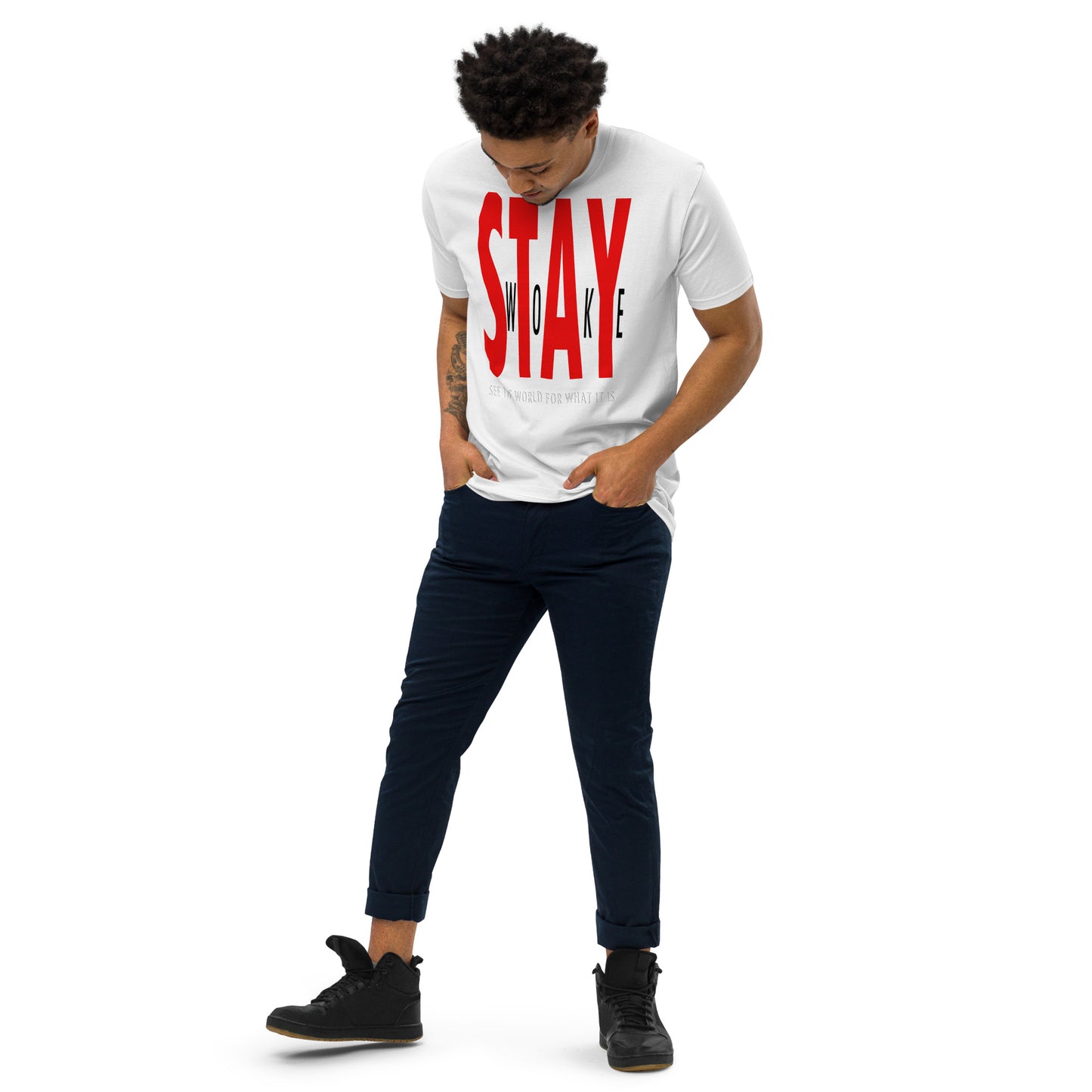 Stay Woke "20/20" Men’s premium heavyweight tee