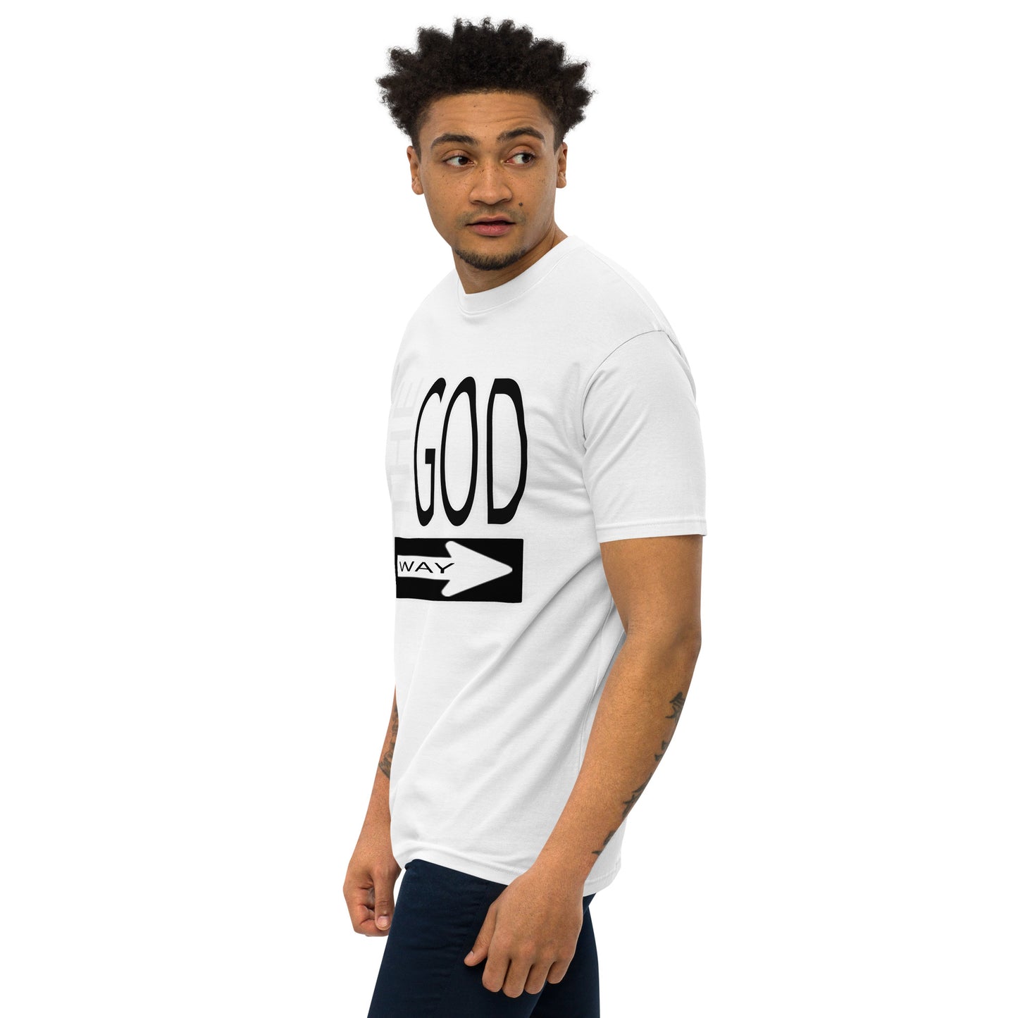 The God Way Men’s premium heavyweight tee