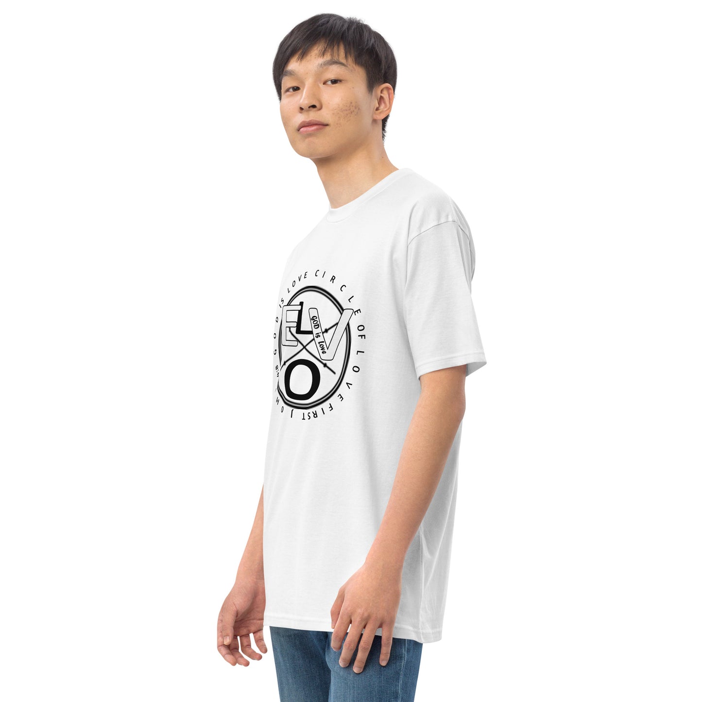 Circle Of Love Men’s premium heavyweight tee