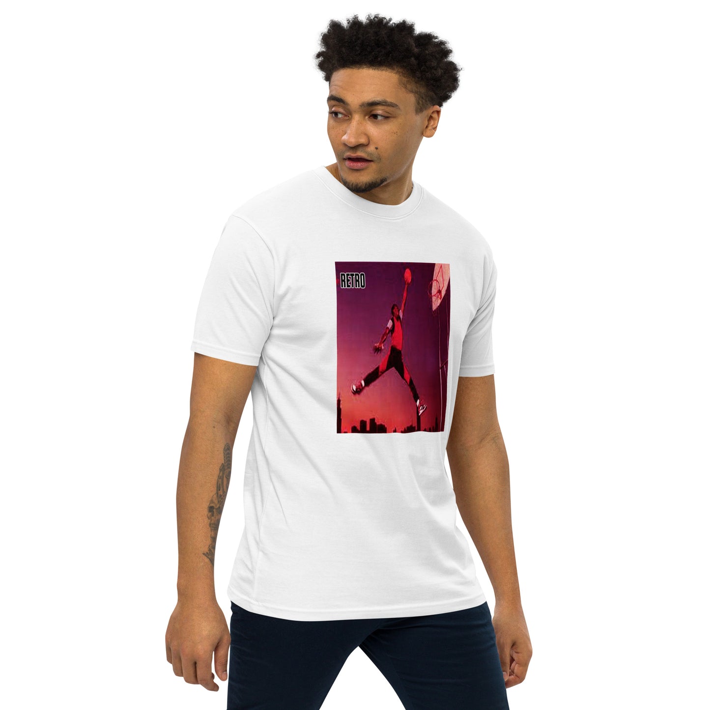 90s Retro Michael Jordan Men’s premium heavyweight tee