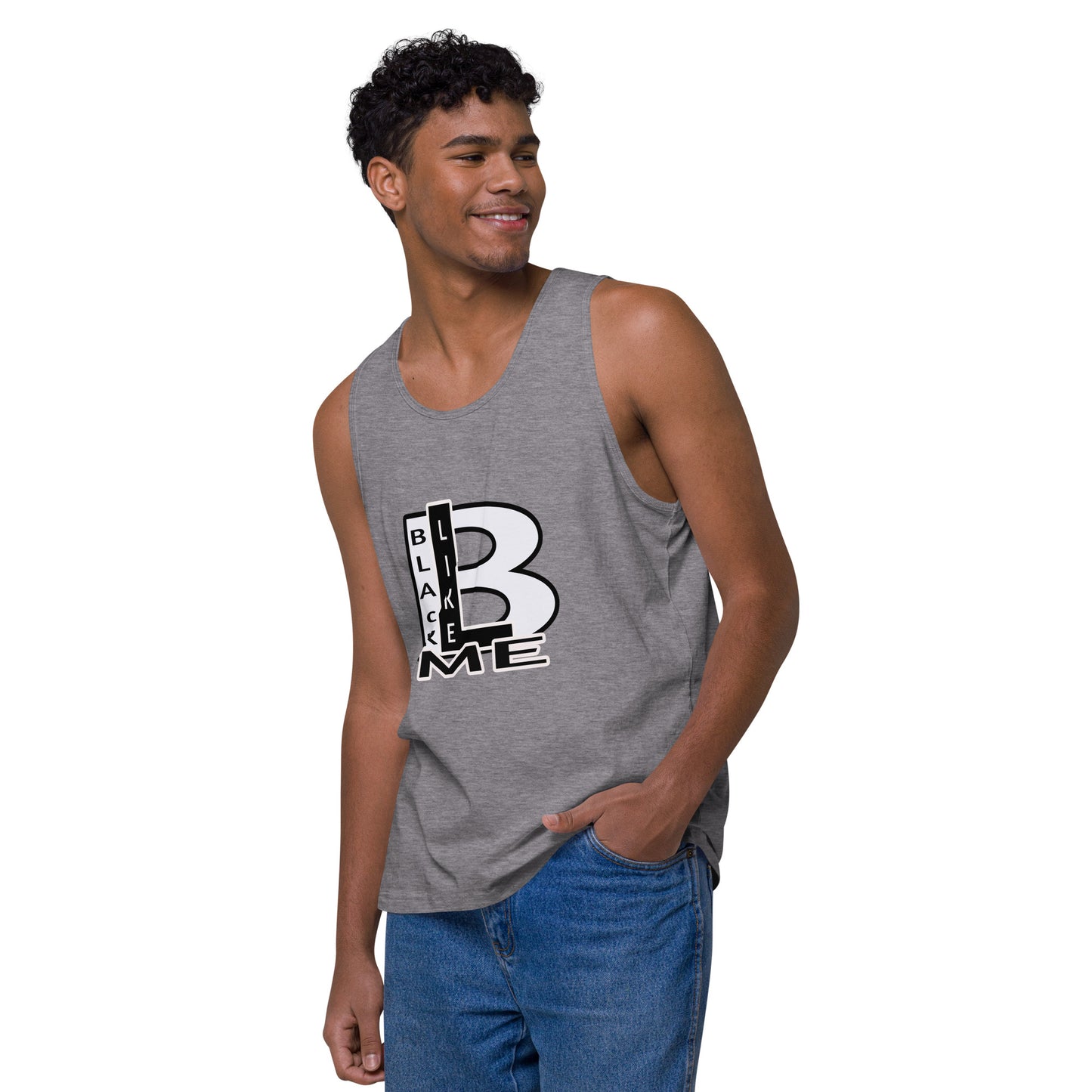 Black Like Me "Uncaged" Men’s premium tank top