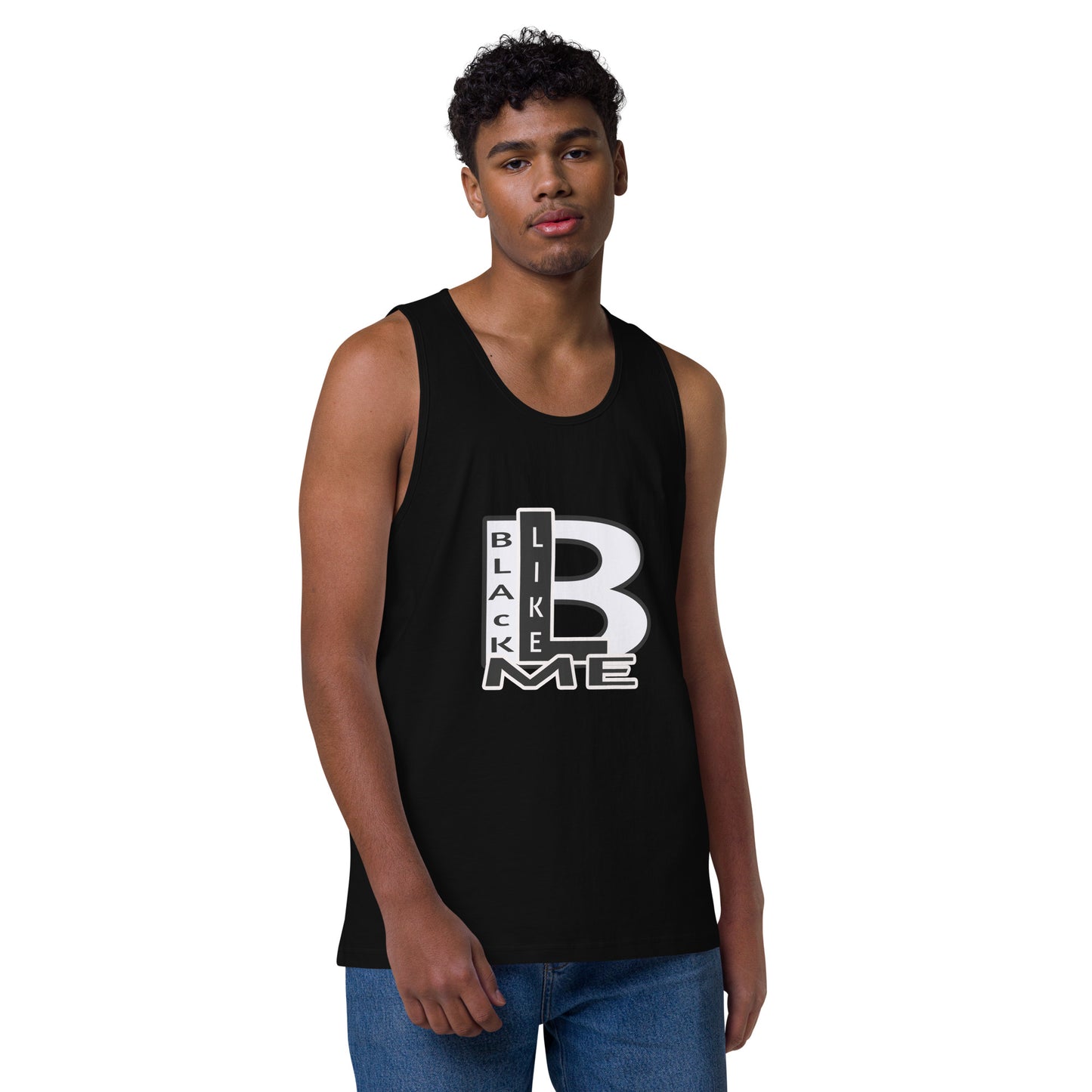 Black Like Me "Uncaged" Men’s premium tank top