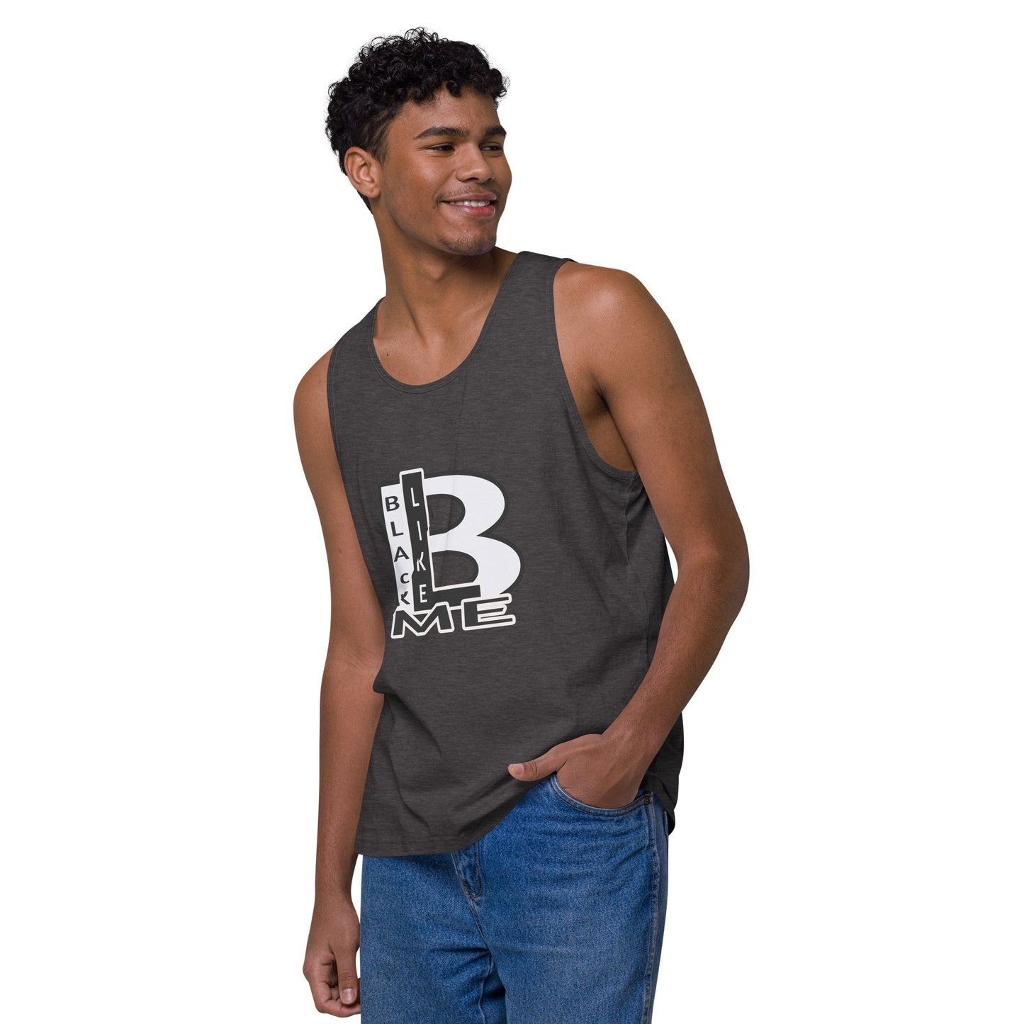 Black Like Me "Uncaged" Men’s premium tank top