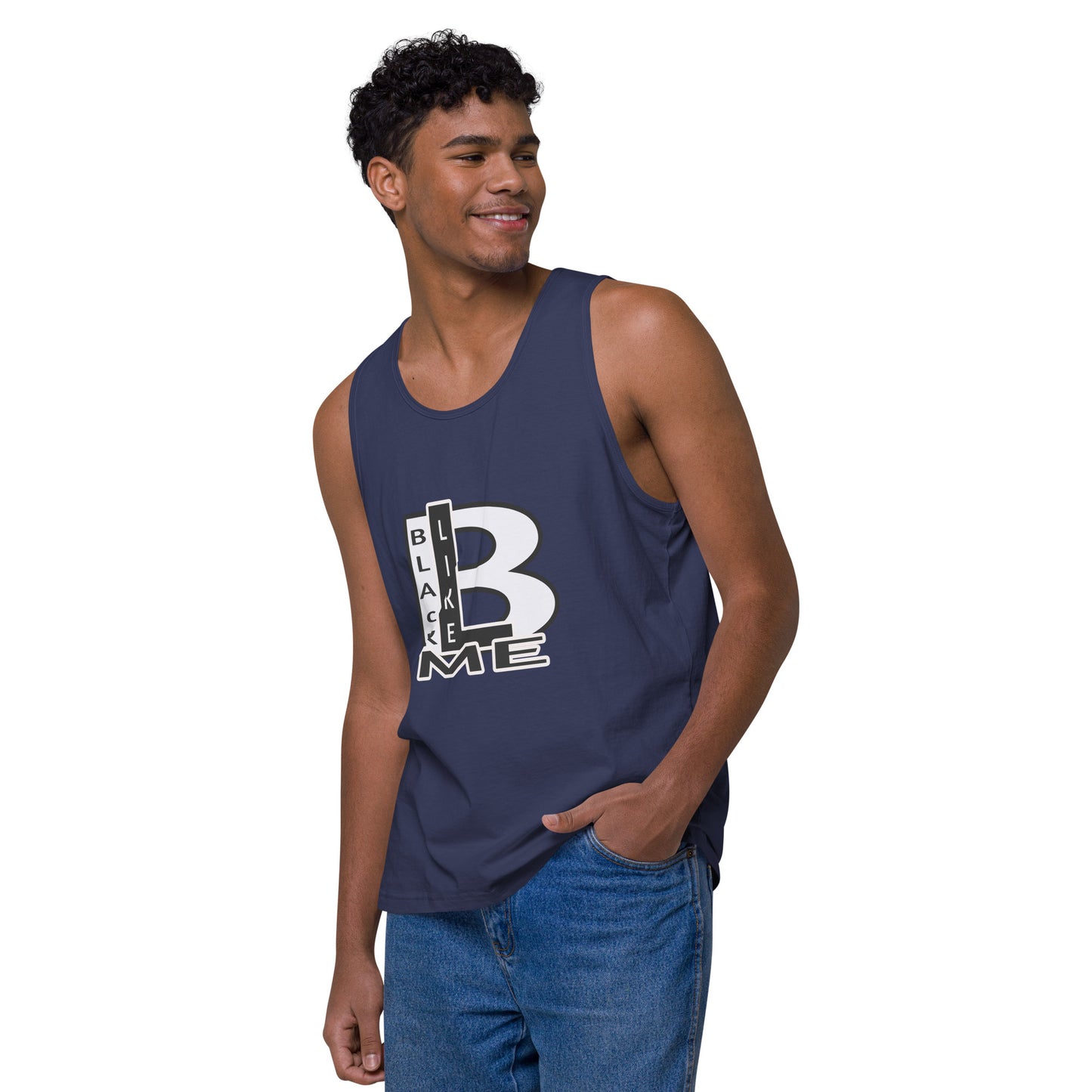 Black Like Me "Uncaged" Men’s premium tank top