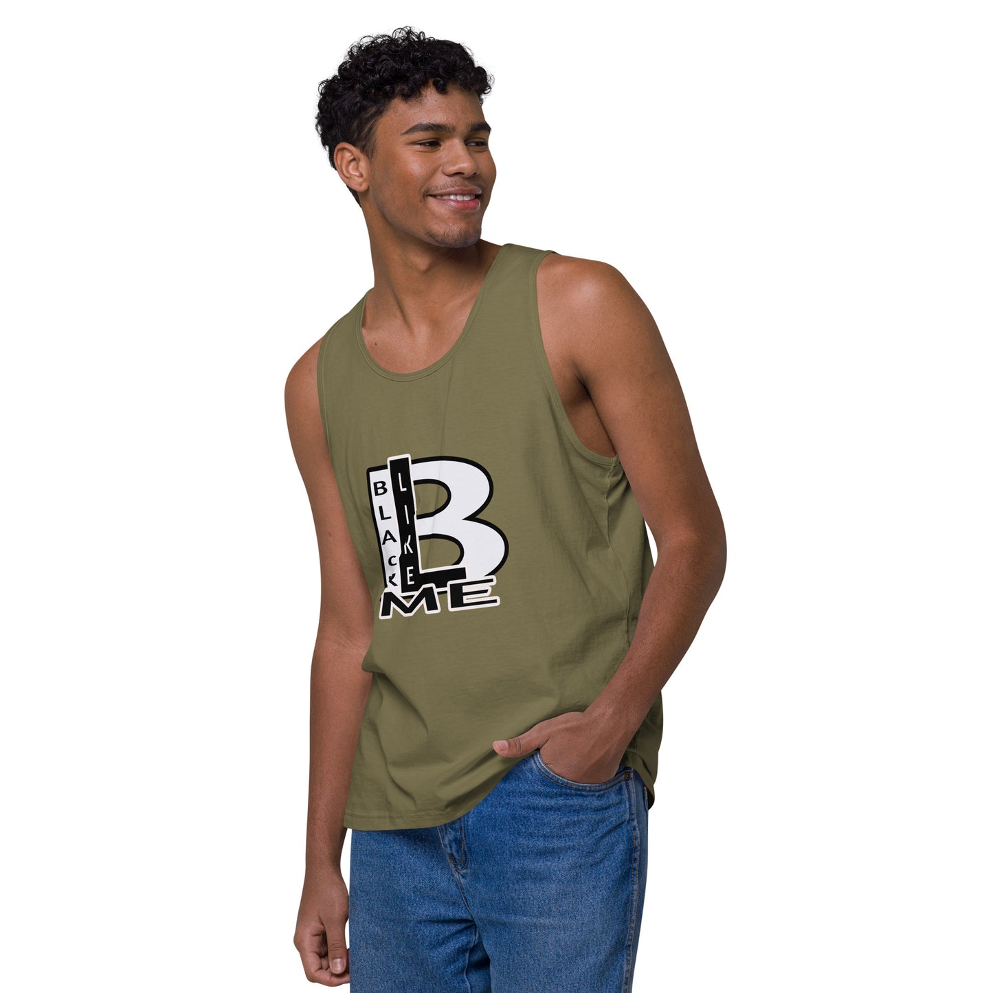 Black Like Me "Uncaged" Men’s premium tank top