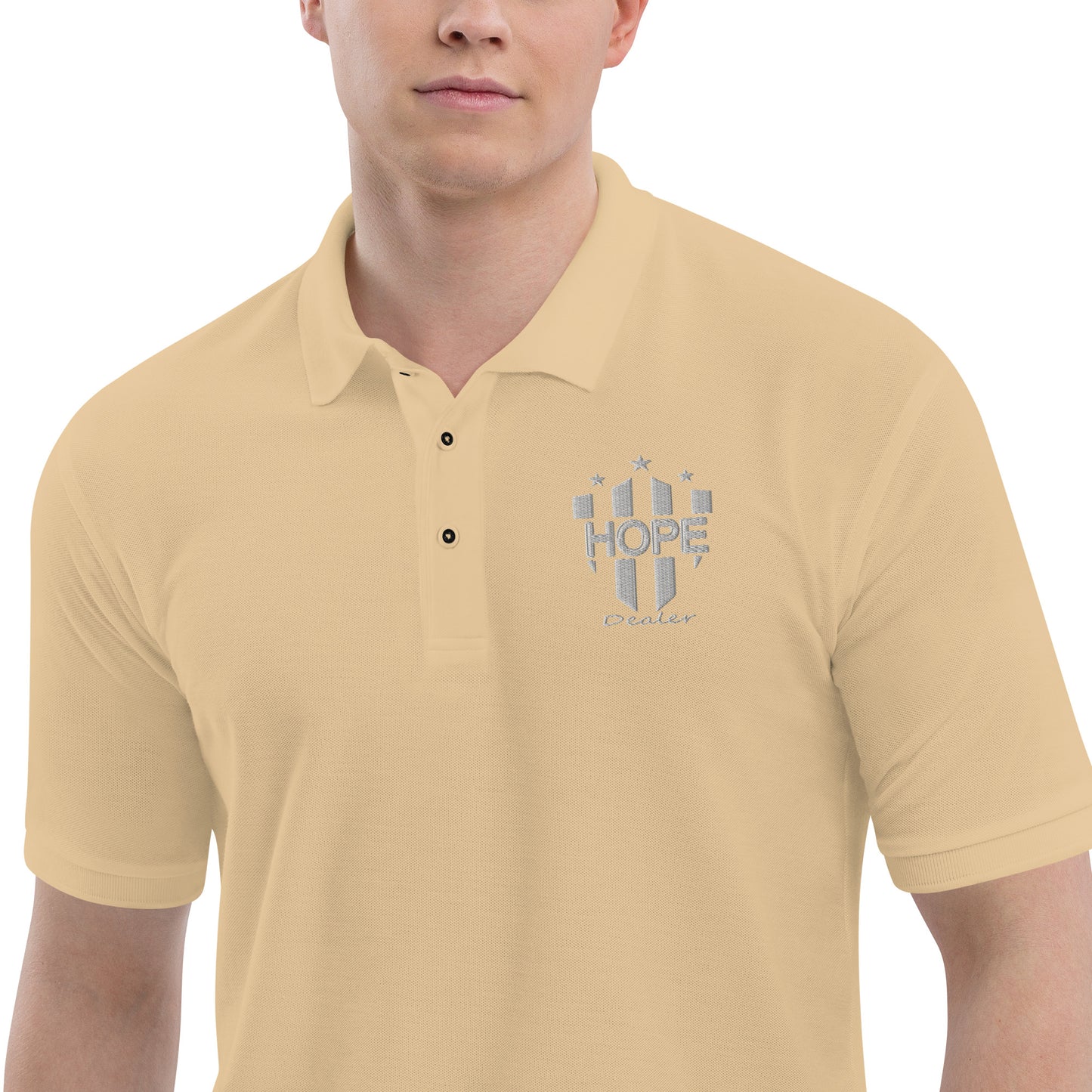 Hope Dealer "Wht Shield" Men's Premium Polo