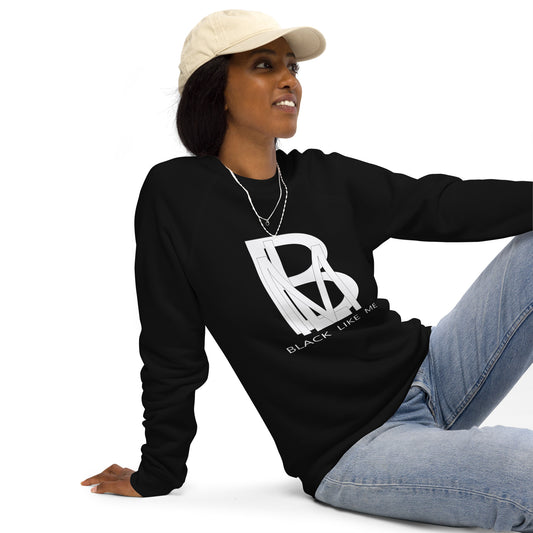 Black Like Me "Wht Shadow" Luxury Unisex Raglan sweatshirt