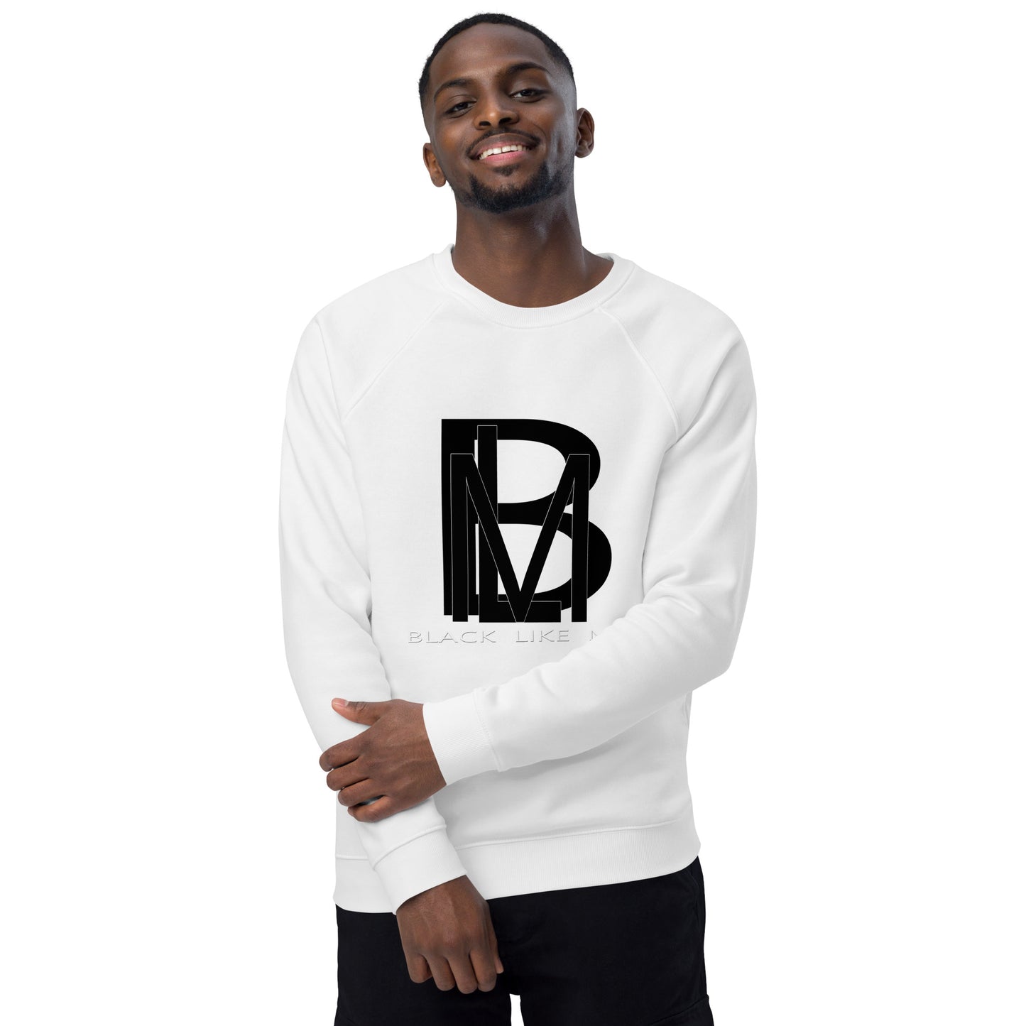 Black Like Me "Black Lux" Unisex Raglan sweatshirt