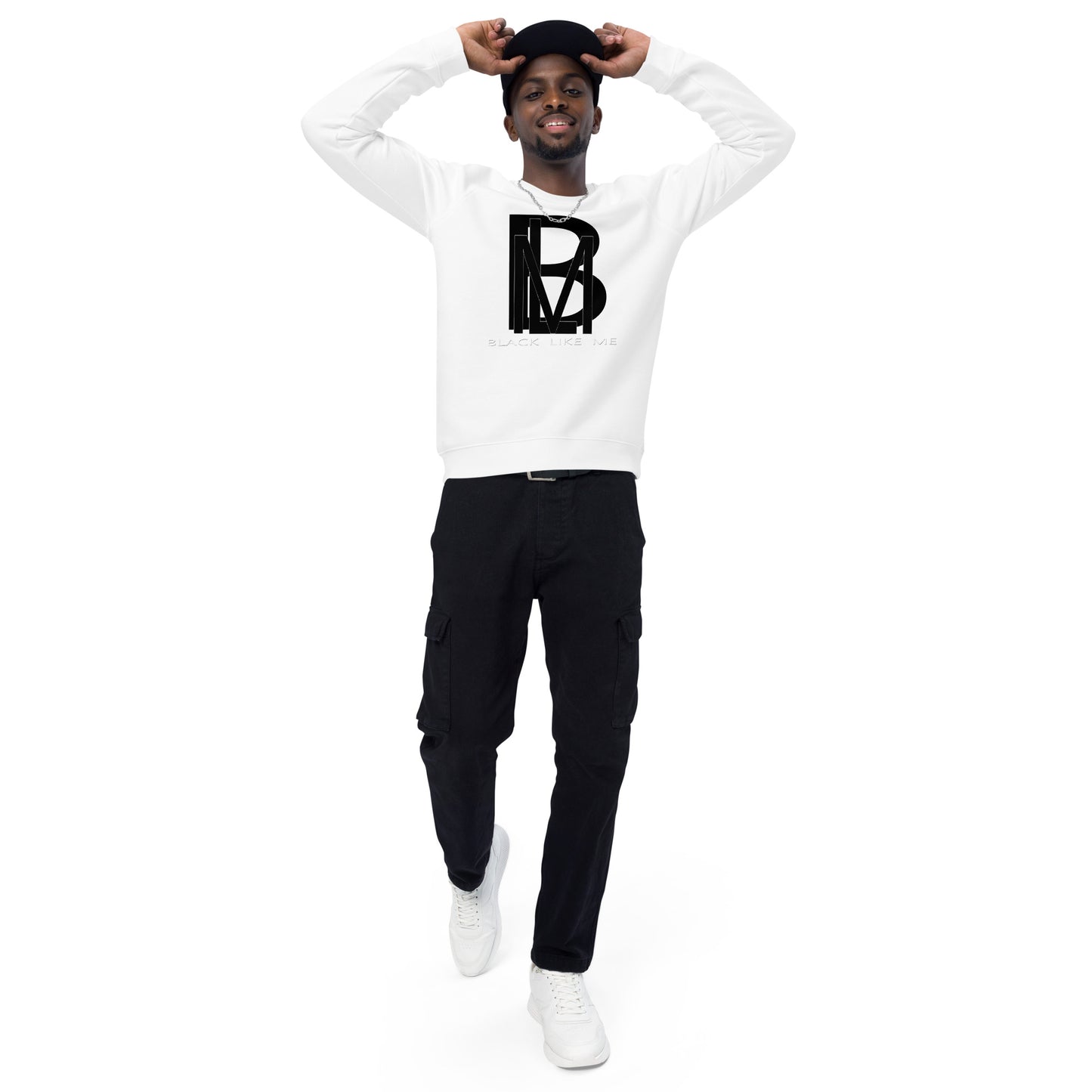 Black Like Me "Black Lux" Unisex Raglan sweatshirt