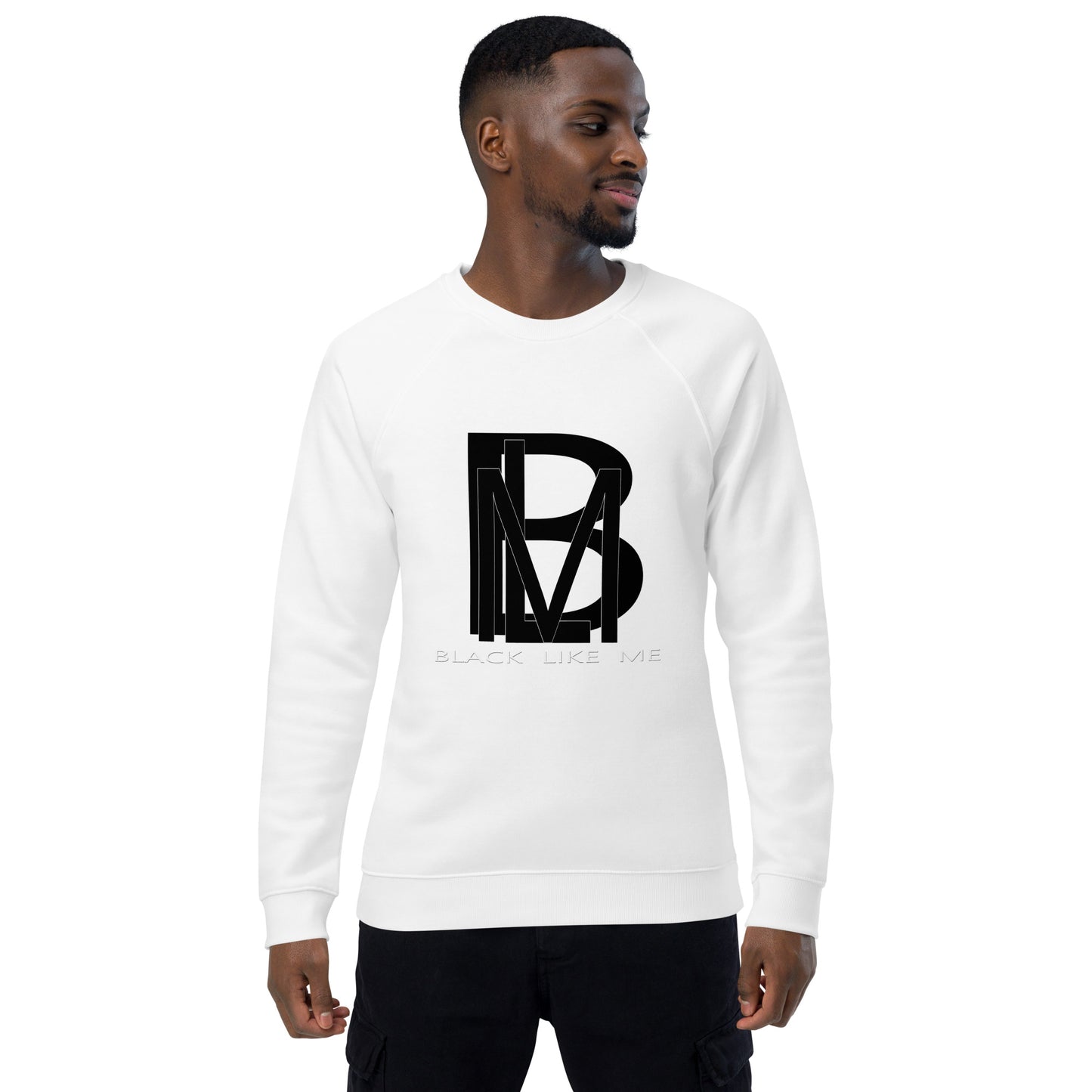 Black Like Me "Black Lux" Unisex Raglan sweatshirt