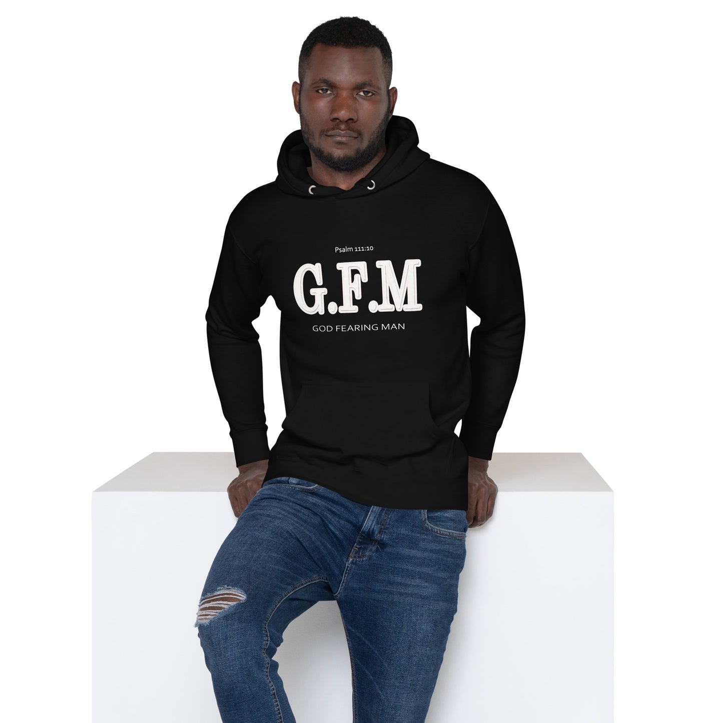 God Fearing Man "Bold Wht" Unisex Hoodie